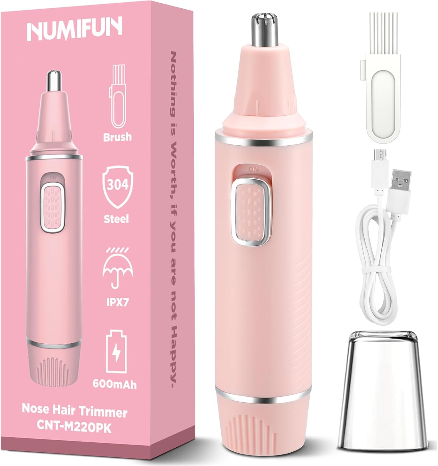 Painless Nose Hair Trimmer for Women Rechargeable 2024 Upgrade Nose Trimmer Ladi...