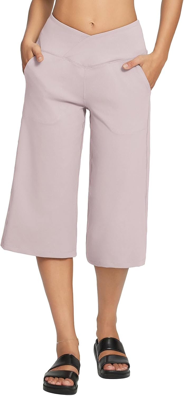 BALEAF Women's Wide Leg Yoga Pants, Special Capris...