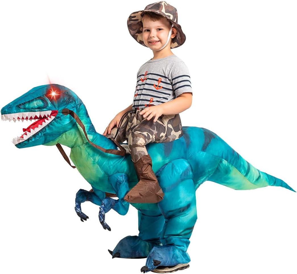 GOOSH Inflatable Dinosaur Costume, Special Costume for Kids Halloween, Unique Bl...