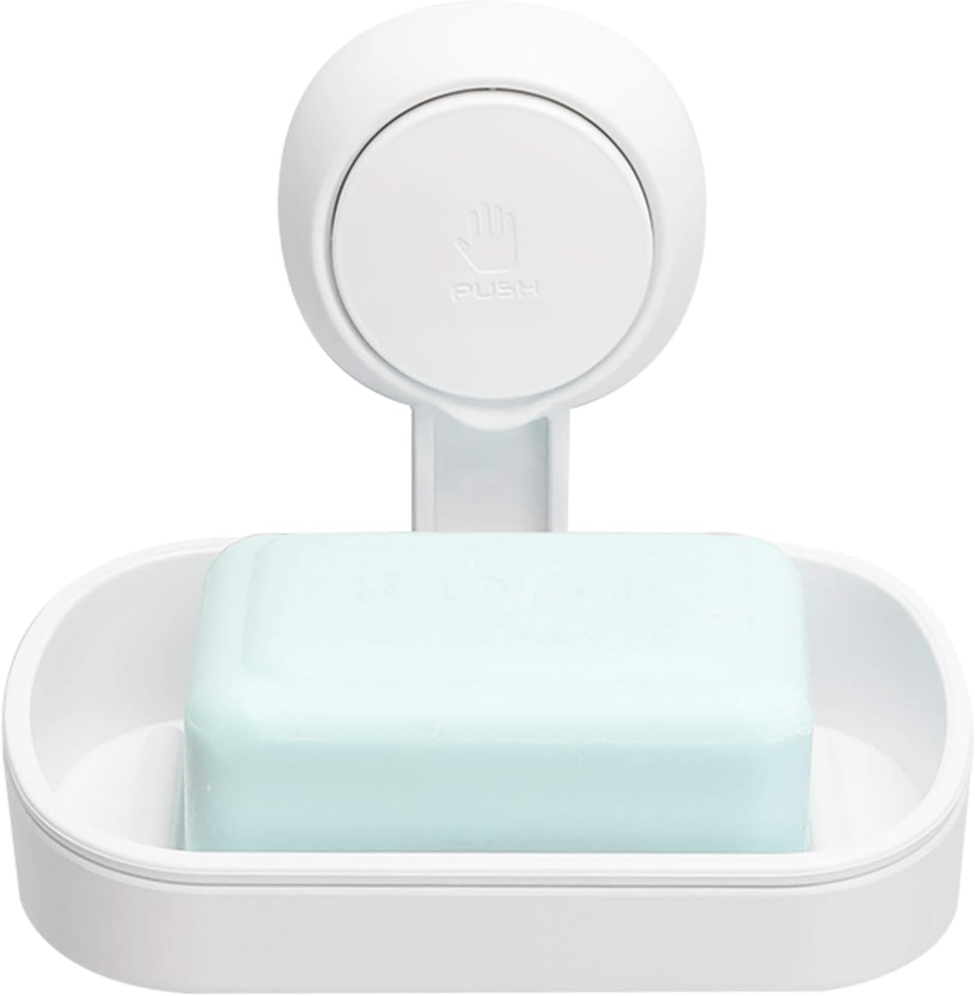 LEVERLOC Suction Cup Soap Dishes for Bathroom Wall Mounted, Max Hold 5KG Soap Ho...