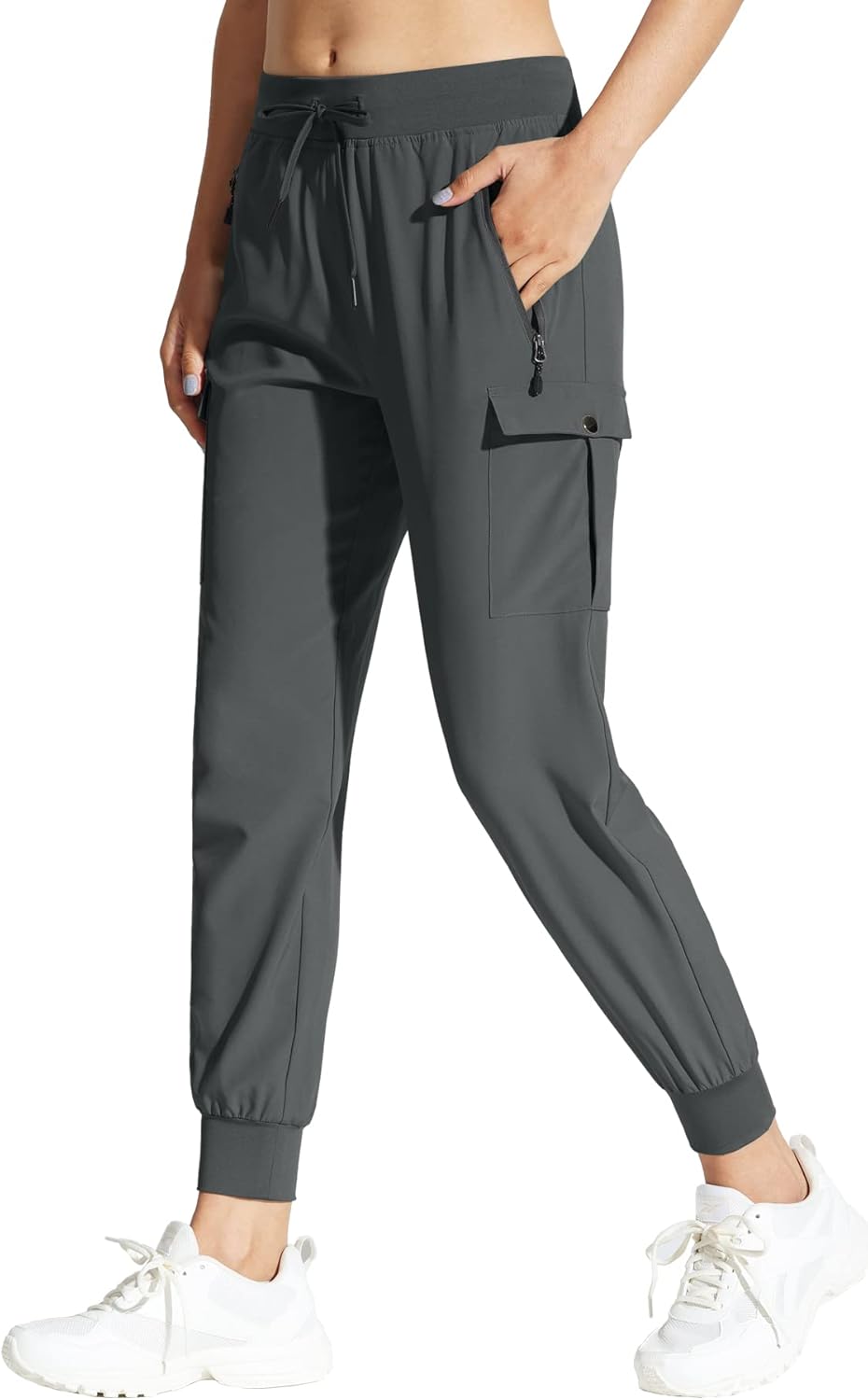 MOCOLY Women's Hiking Trousers, Special Lightweight Waterproof Cargo Joggers, In...