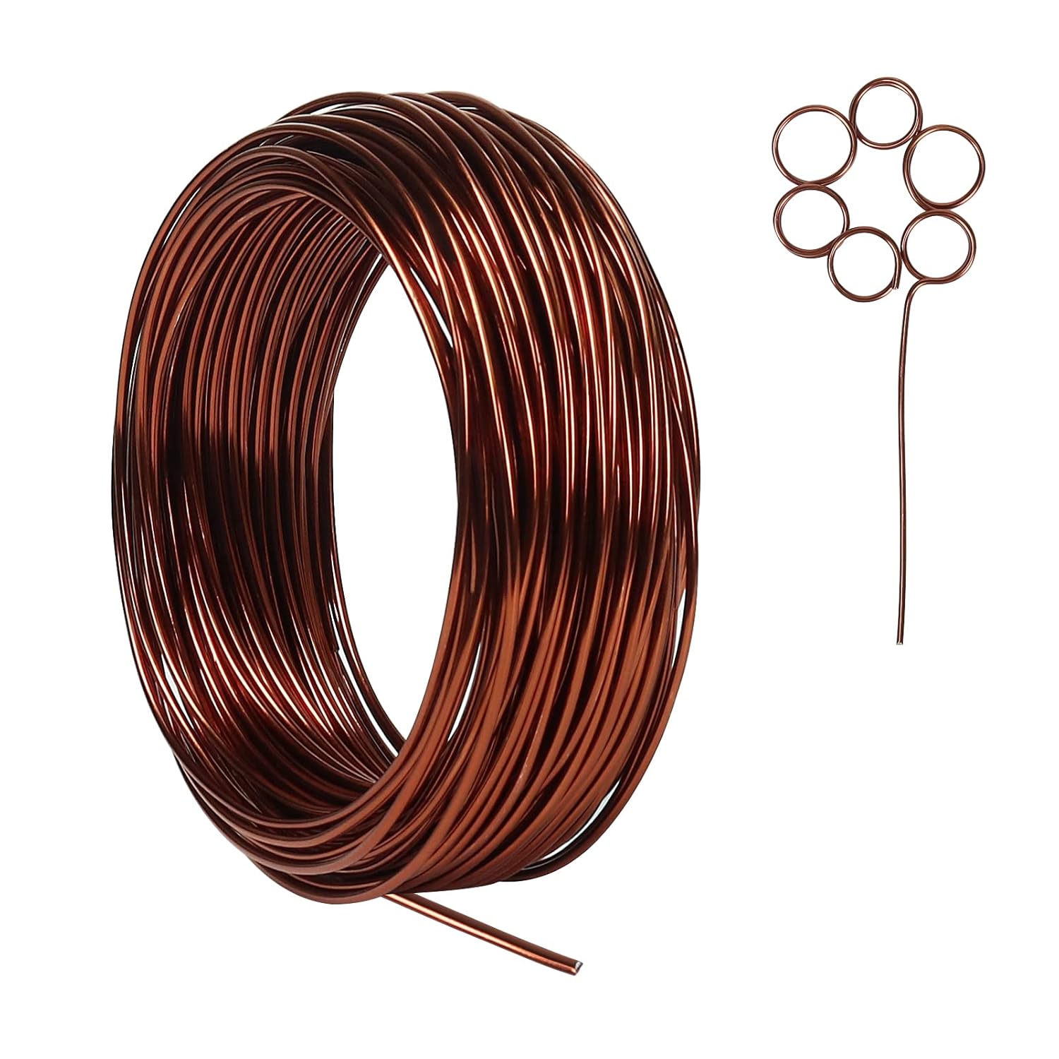 12 Gauge Aluminum Bonsai Wire, 100 Feet 2mm Thick Bendable Metal Craft Wire for...