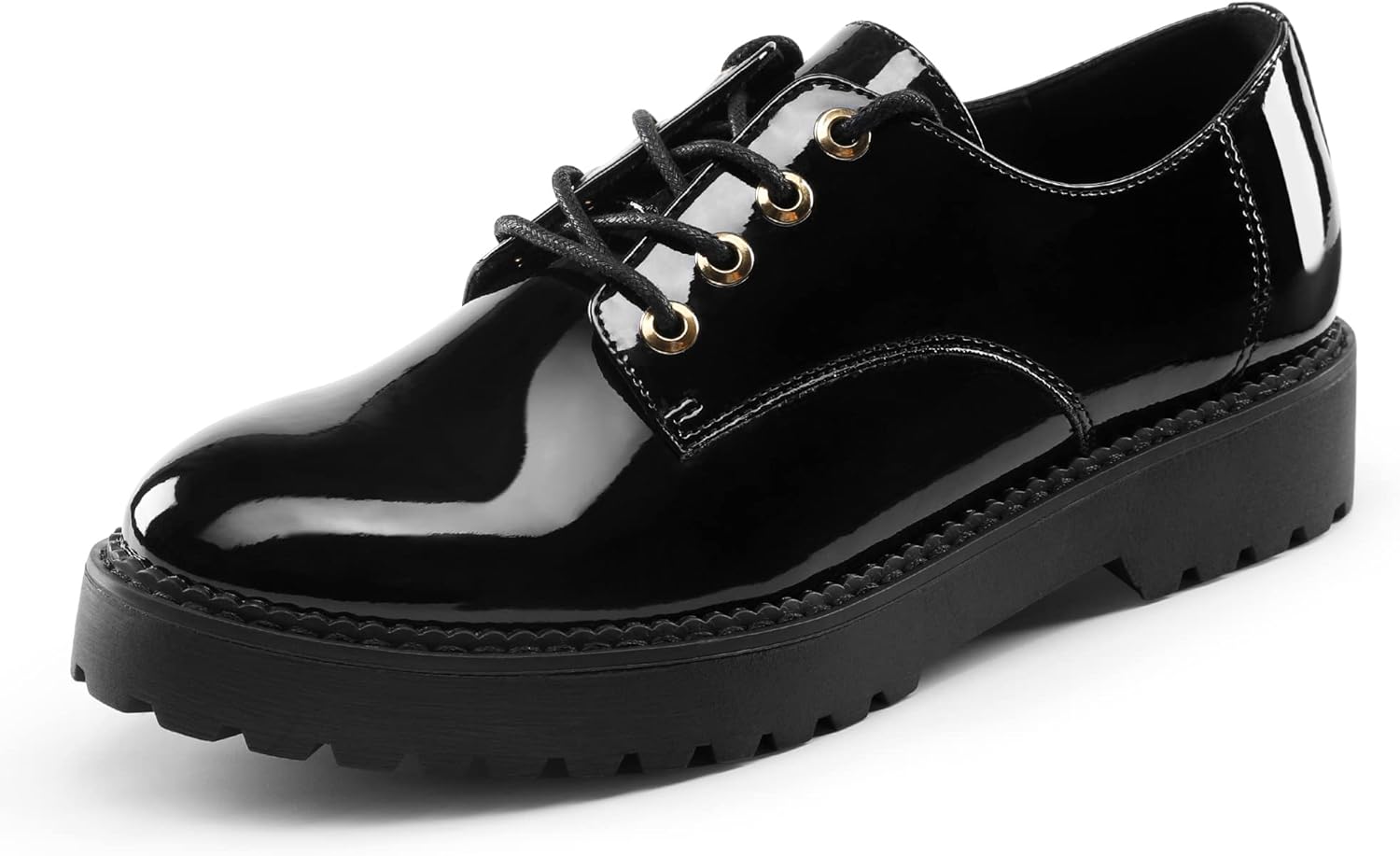 DREAM PAIRS Women’s Shoes, Special Lace Up Formal Shoes in Black, Unique Ladies...