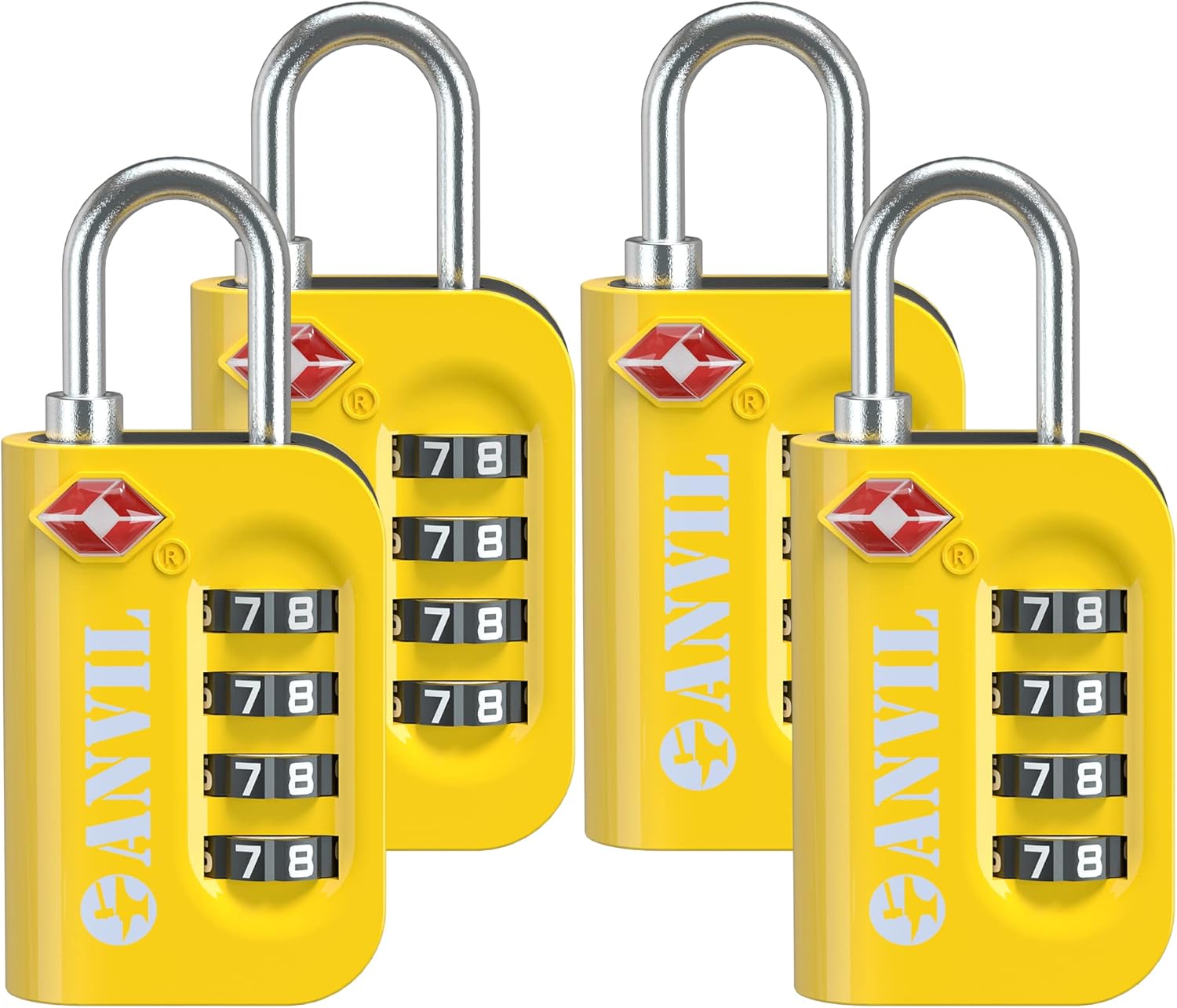 ANVIL TSA Approved Luggage Lock, Special 4 Digit Combination Lock, High-Quality...