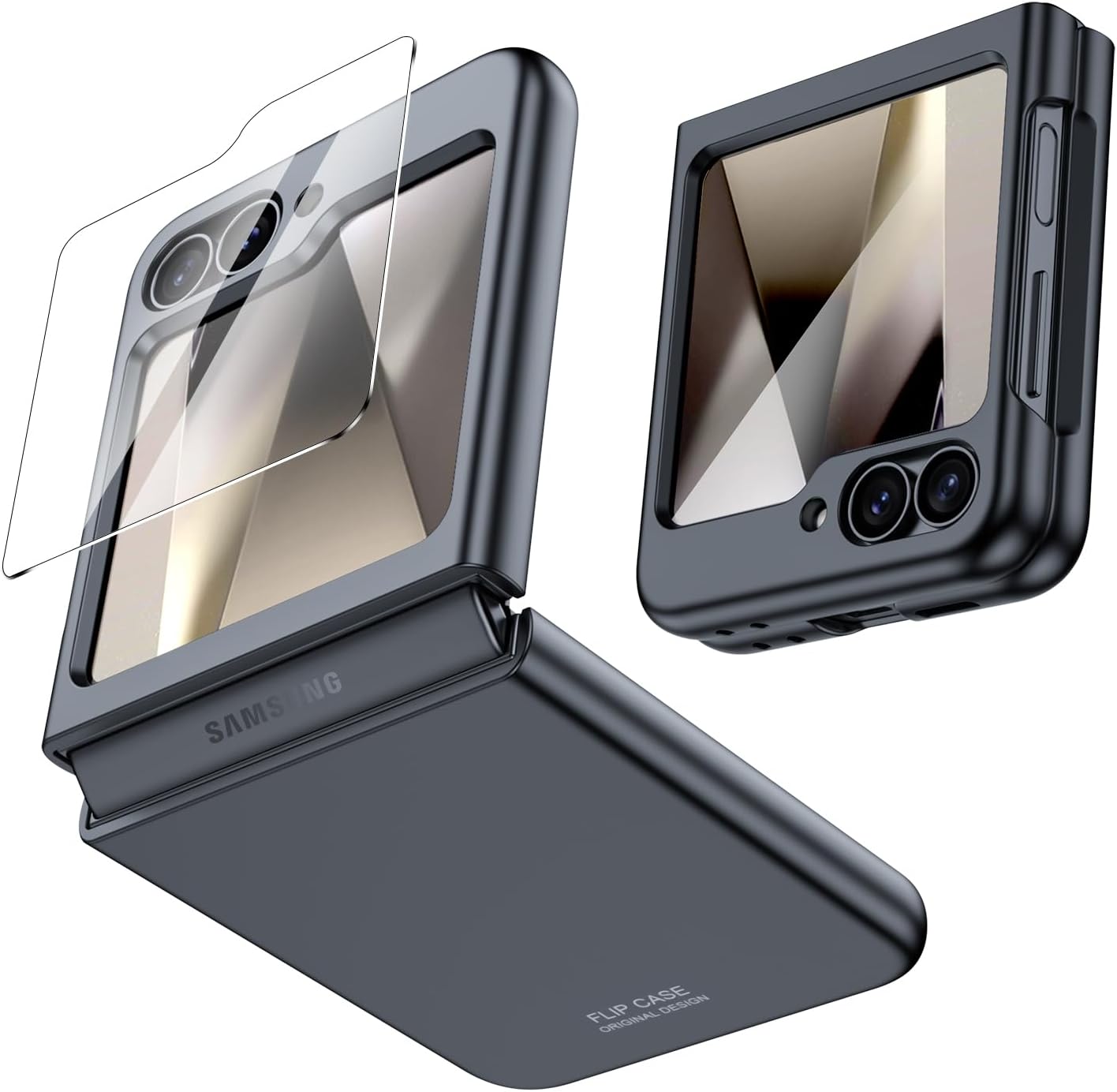Vizvera for Samsung Galaxy Z Flip 6 Case, Special Protective Phone Case with Bui...