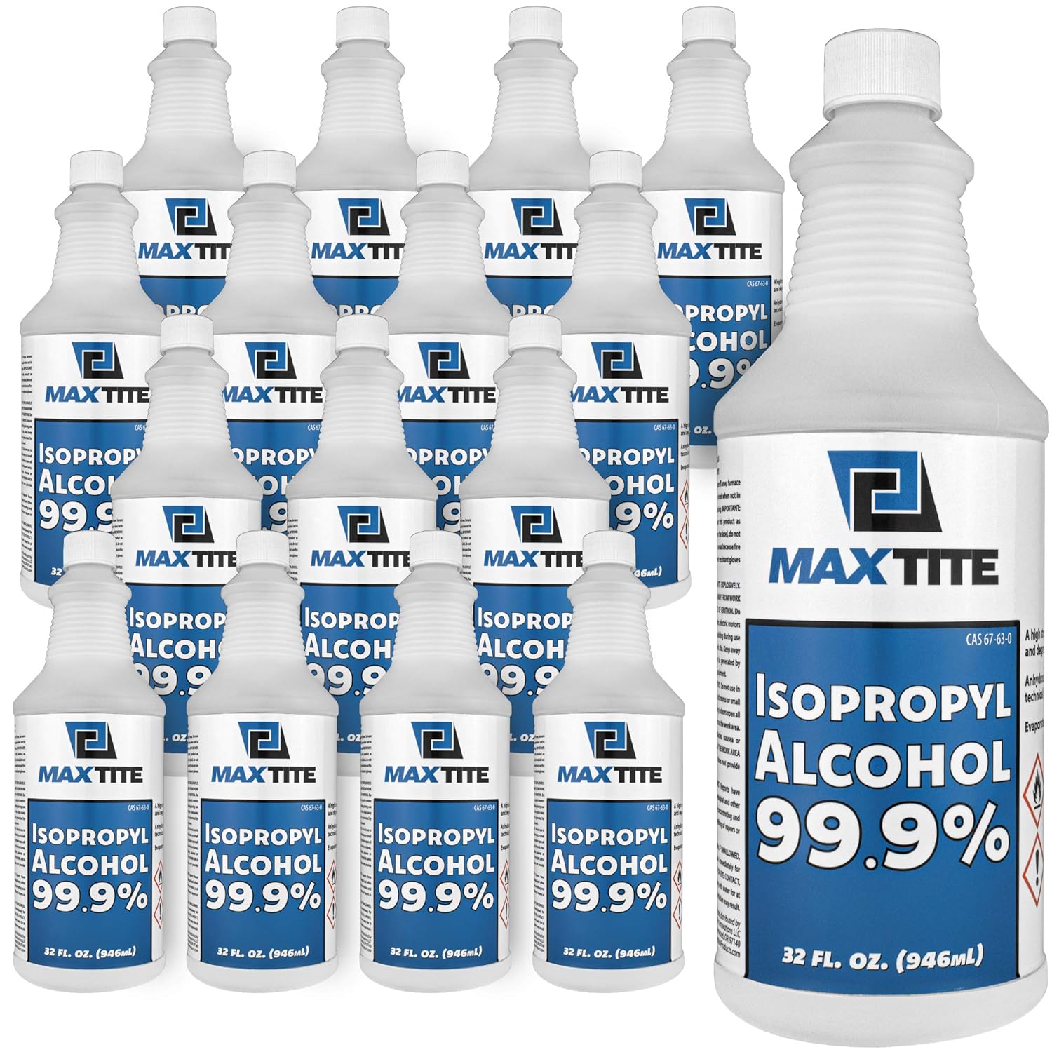 MaxTite Isopropyl Alcohol, Premium Antiseptic Solution, High-Quality 99.9% Isopr...
