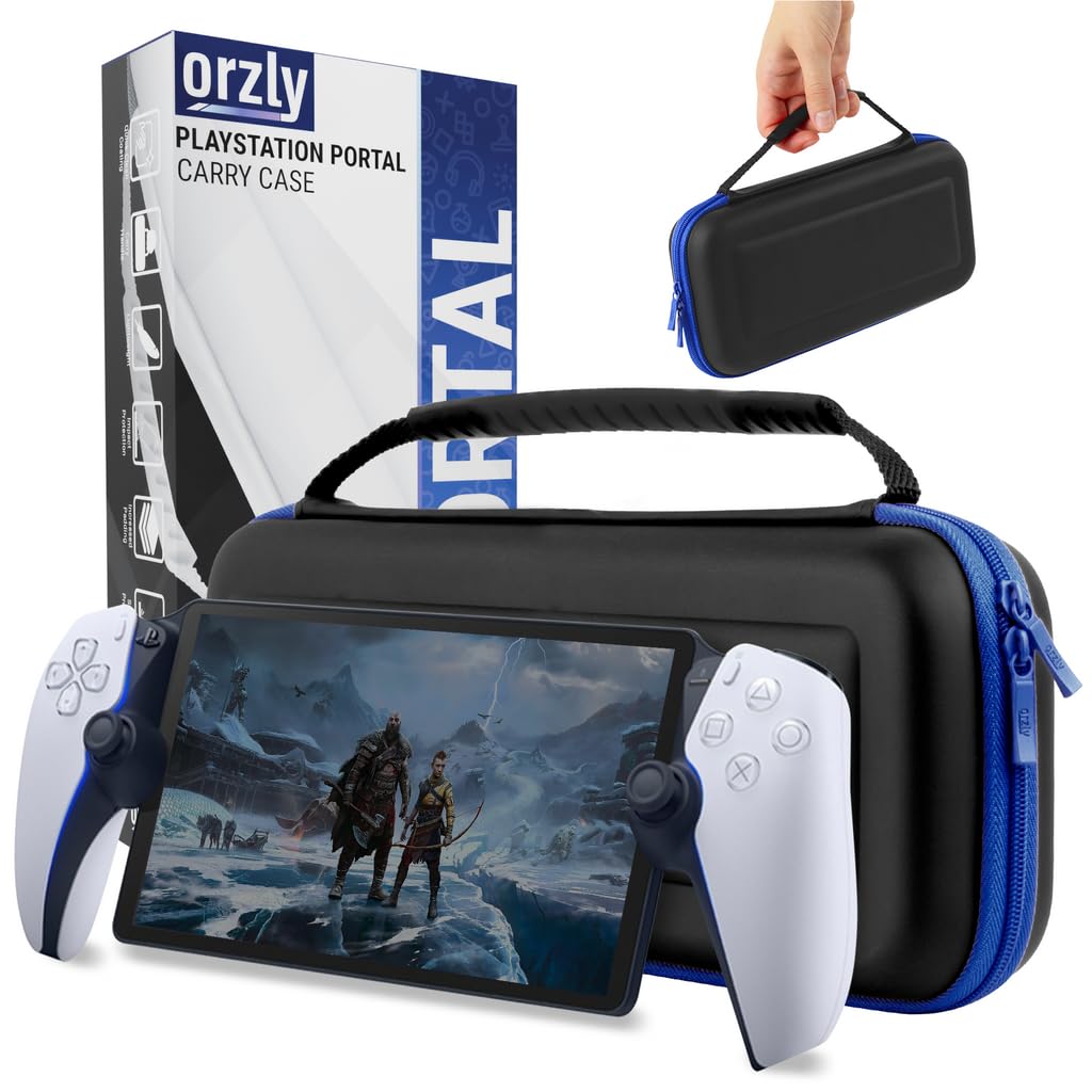Orzly Carry Case designed for Playstation Portal remote player for PS5 Console h...