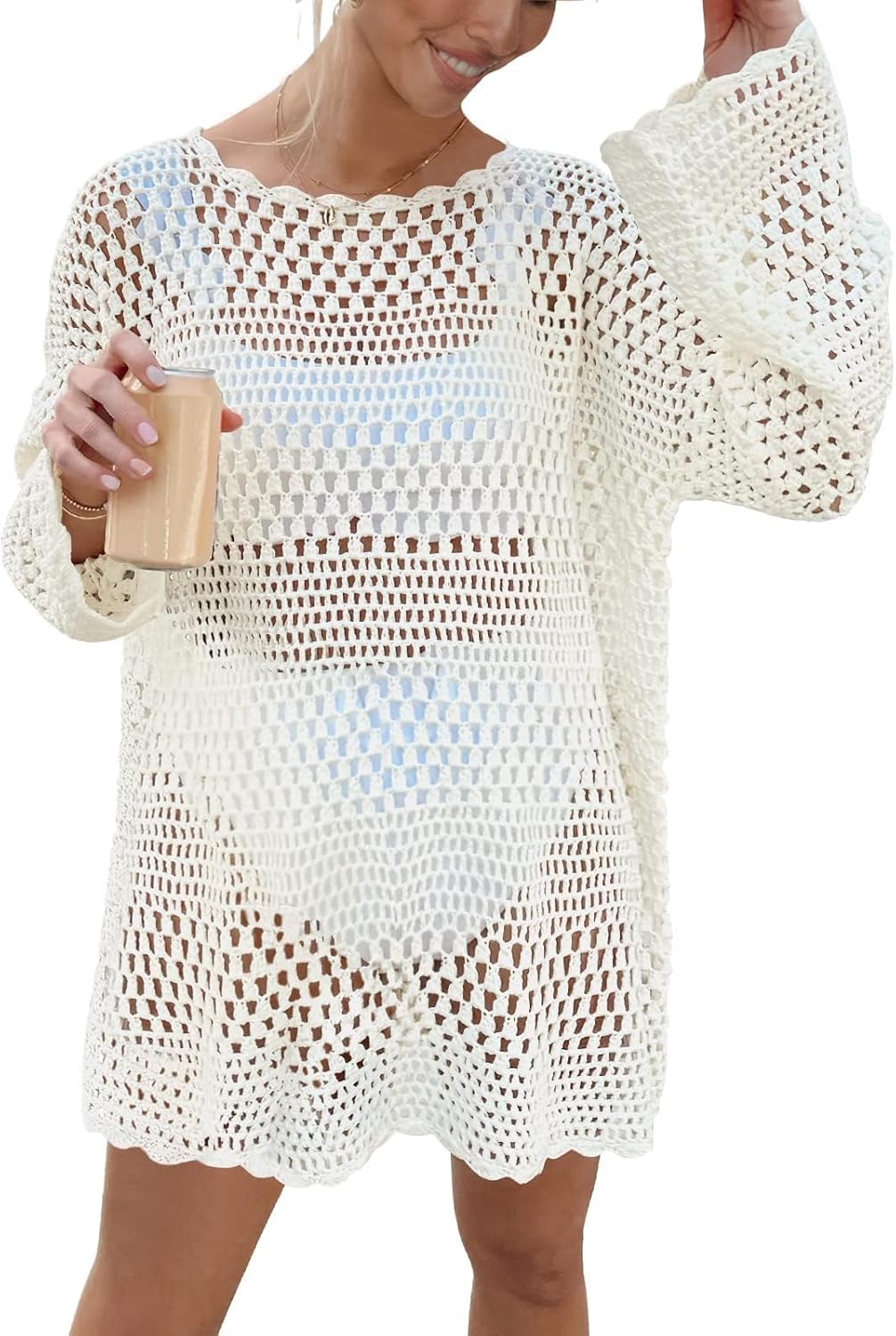 Prinbara Crochet Cover Up, Special Swimwear for Women Swimsuit, Unique Summer Ba...