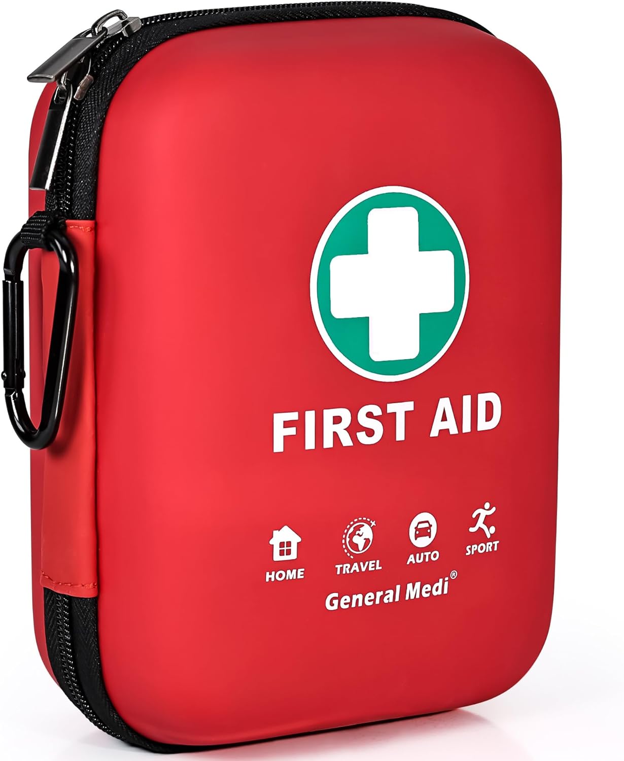 First Aid Kit - 170 Pieces Hard Case and Lightweight - includes 2 x Eyewash,Inst...