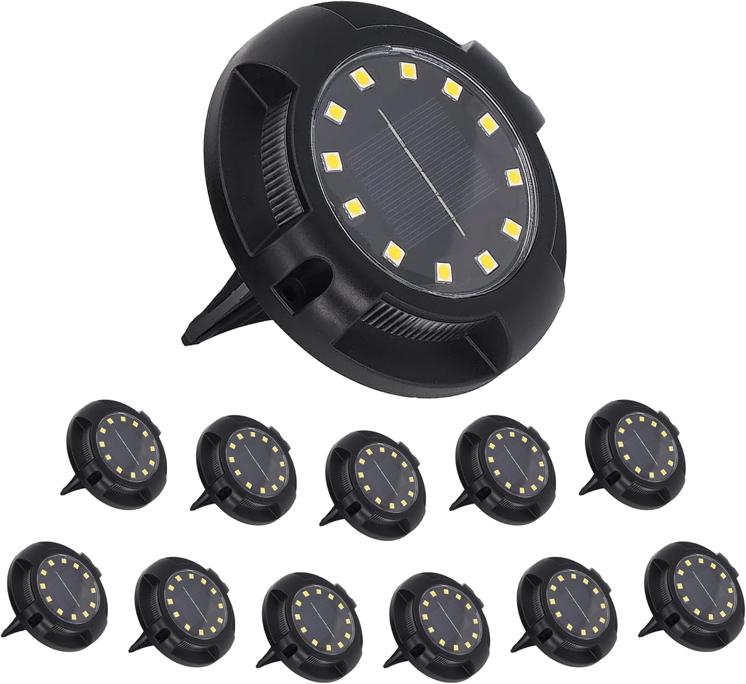 Solar Lights Outdoor Garden, Special 16LEDs Solar Ground Lights, IP65 Waterproof...