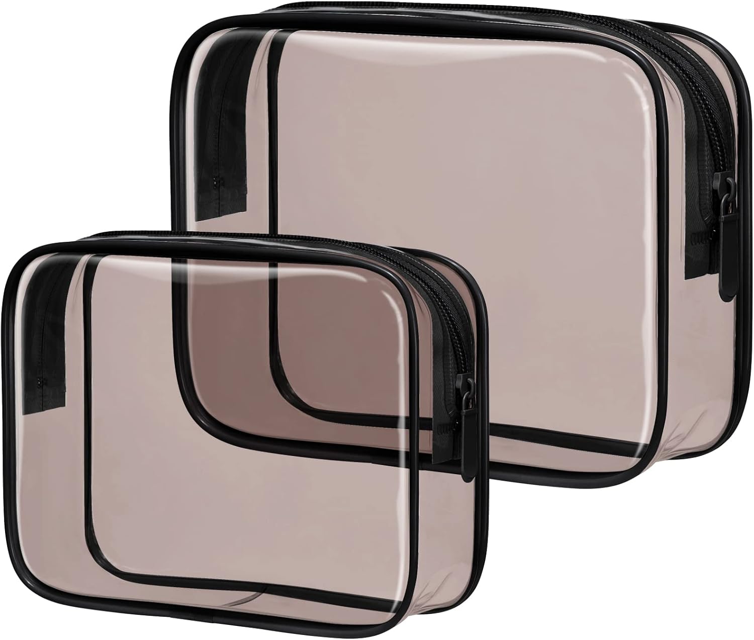 PACKISM Clear Makeup Bags, Special TSA Approved Toiletry Bag Quart Size, Afforda...