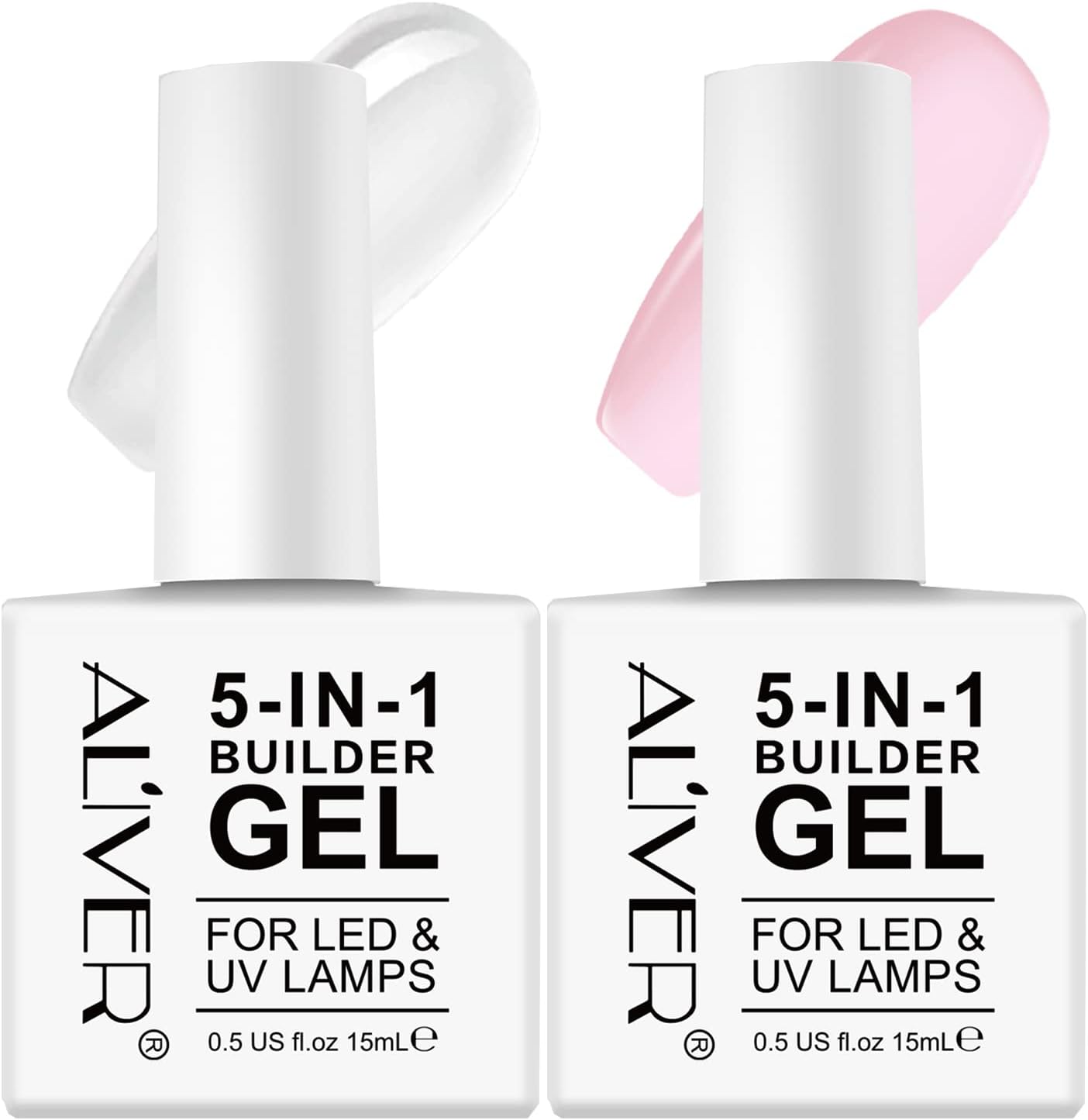 Builder Gel, 5 in 1 Nail Builder Gel and Base Gel Strengthener Gel Builder Clear...