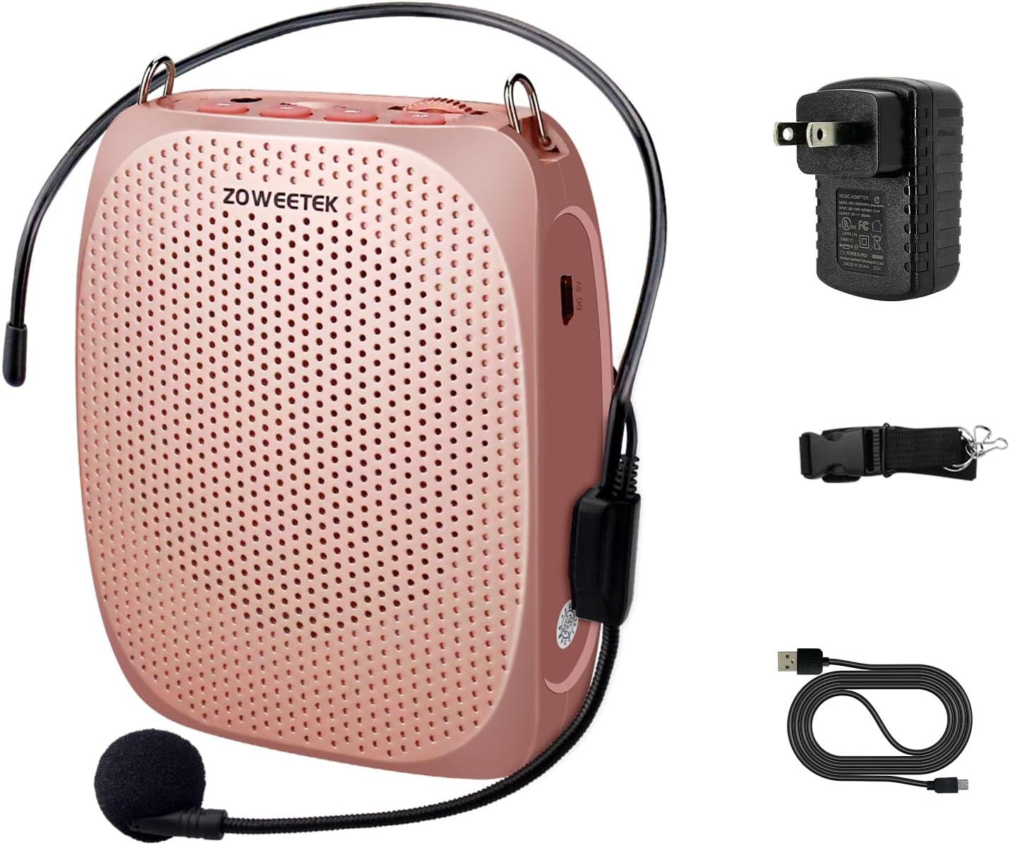 ZOWEETEK Voice Amplifier Microphone Headset, Speci...