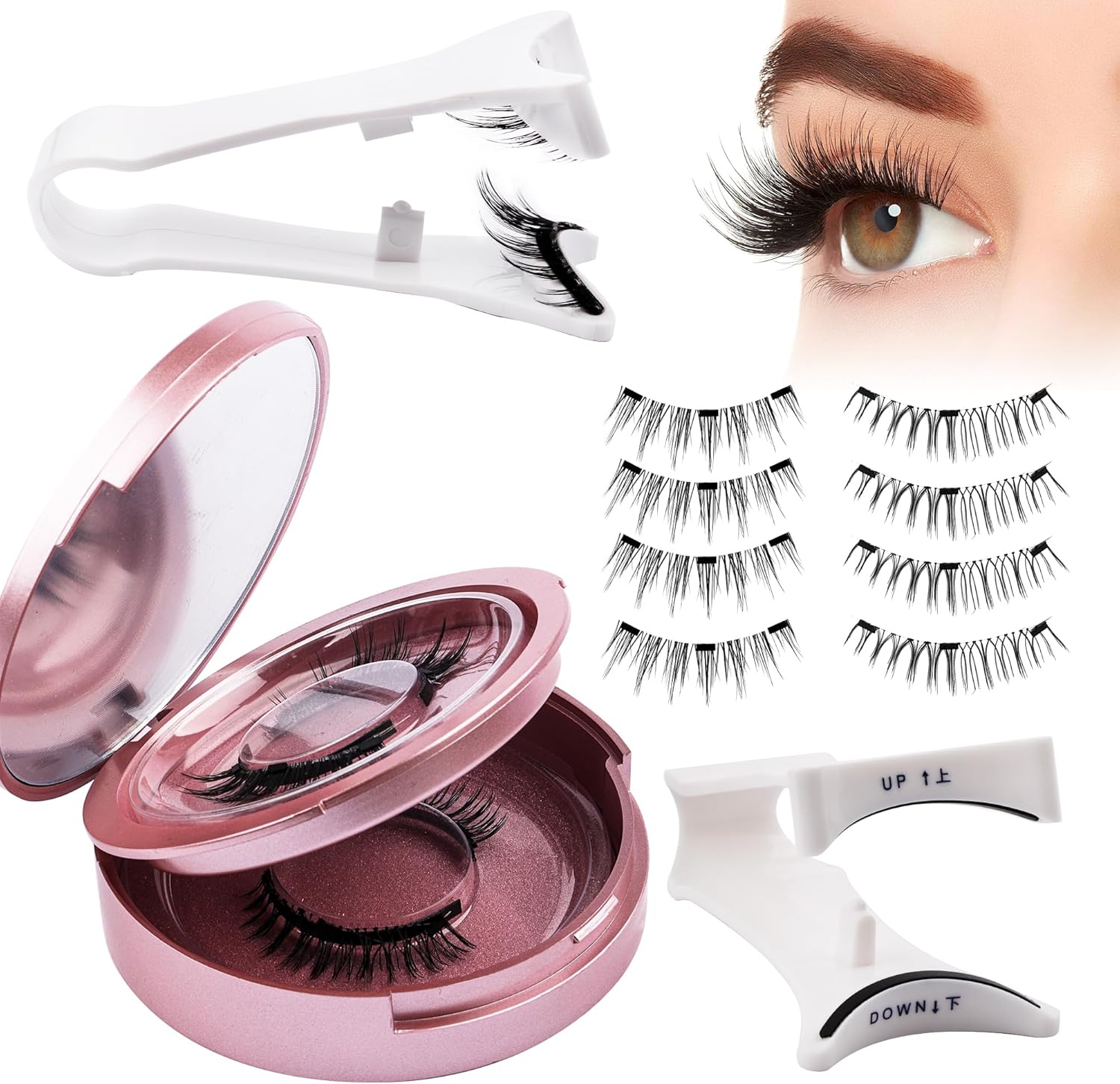 GEMERRY Magnetic Eyelashes, Unique Magnetic Eyelashes for Natural Look, Special...