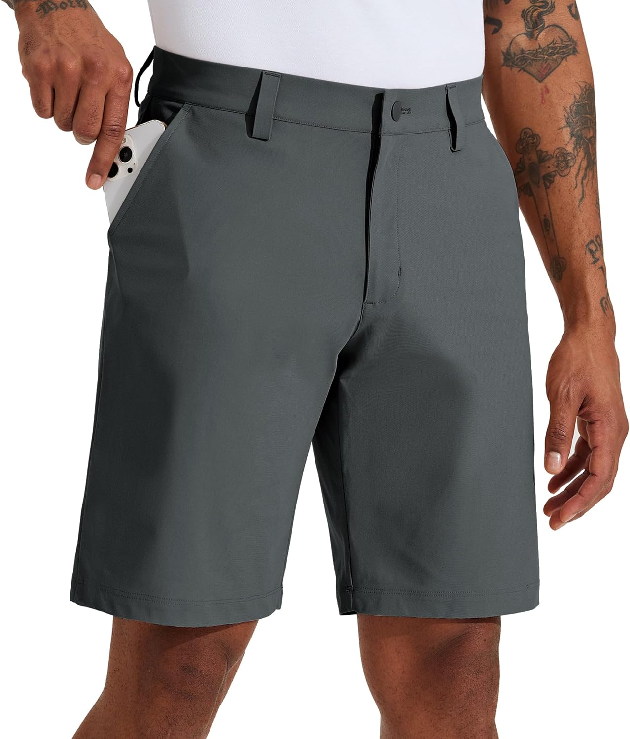 Willit Men's Golf Shorts, Special Stretch Work Dress Shorts, Innovative Quick Dr...