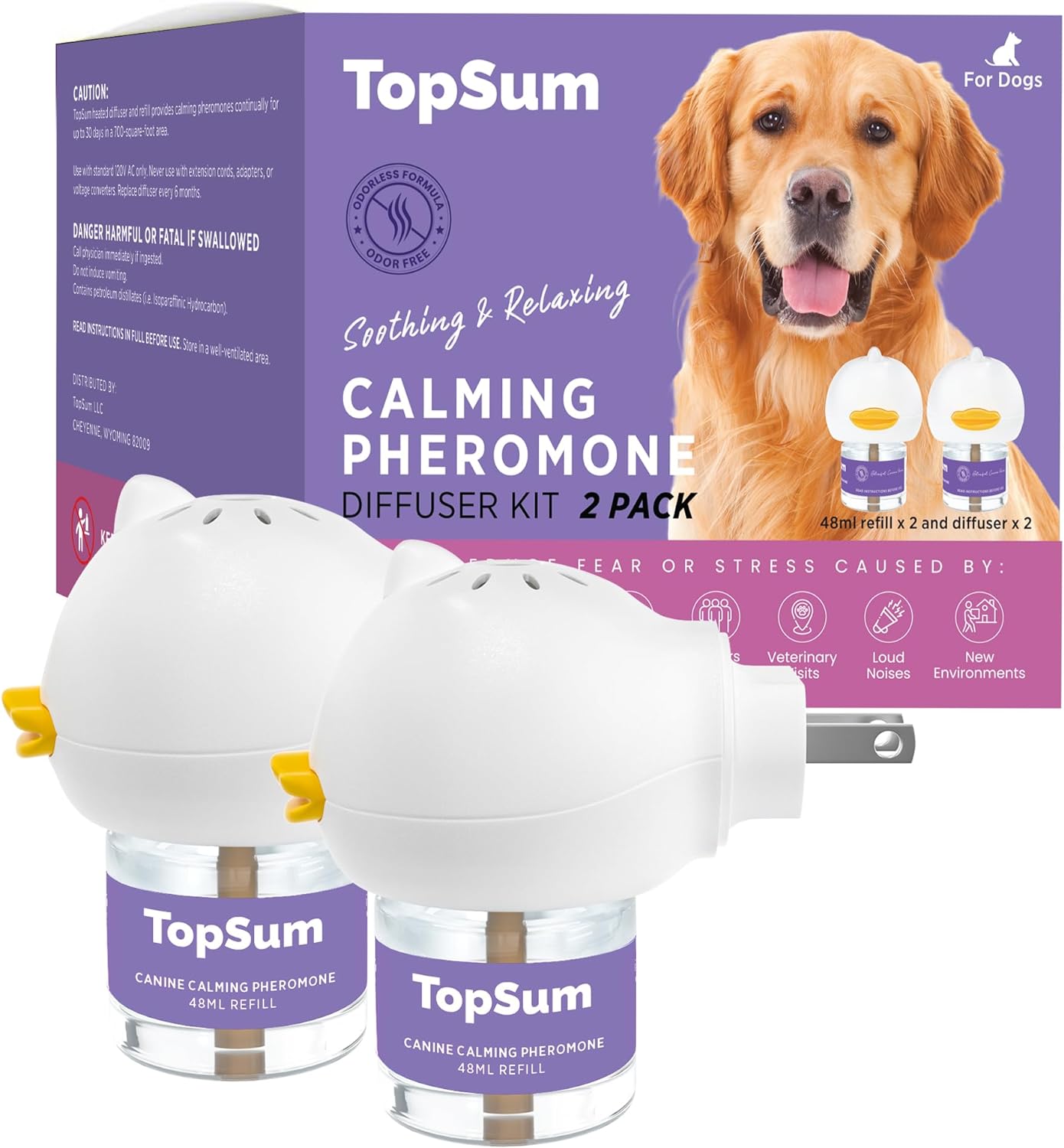 Pheromone Diffuser for Dogs, Special Dog Calming Diffuser, Innovative Calming Ph...