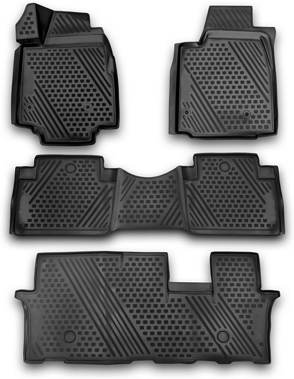 OMAC Floor Mats, Special Car Mats for Honda Pilot 2009-2015, Innovative All Weat...