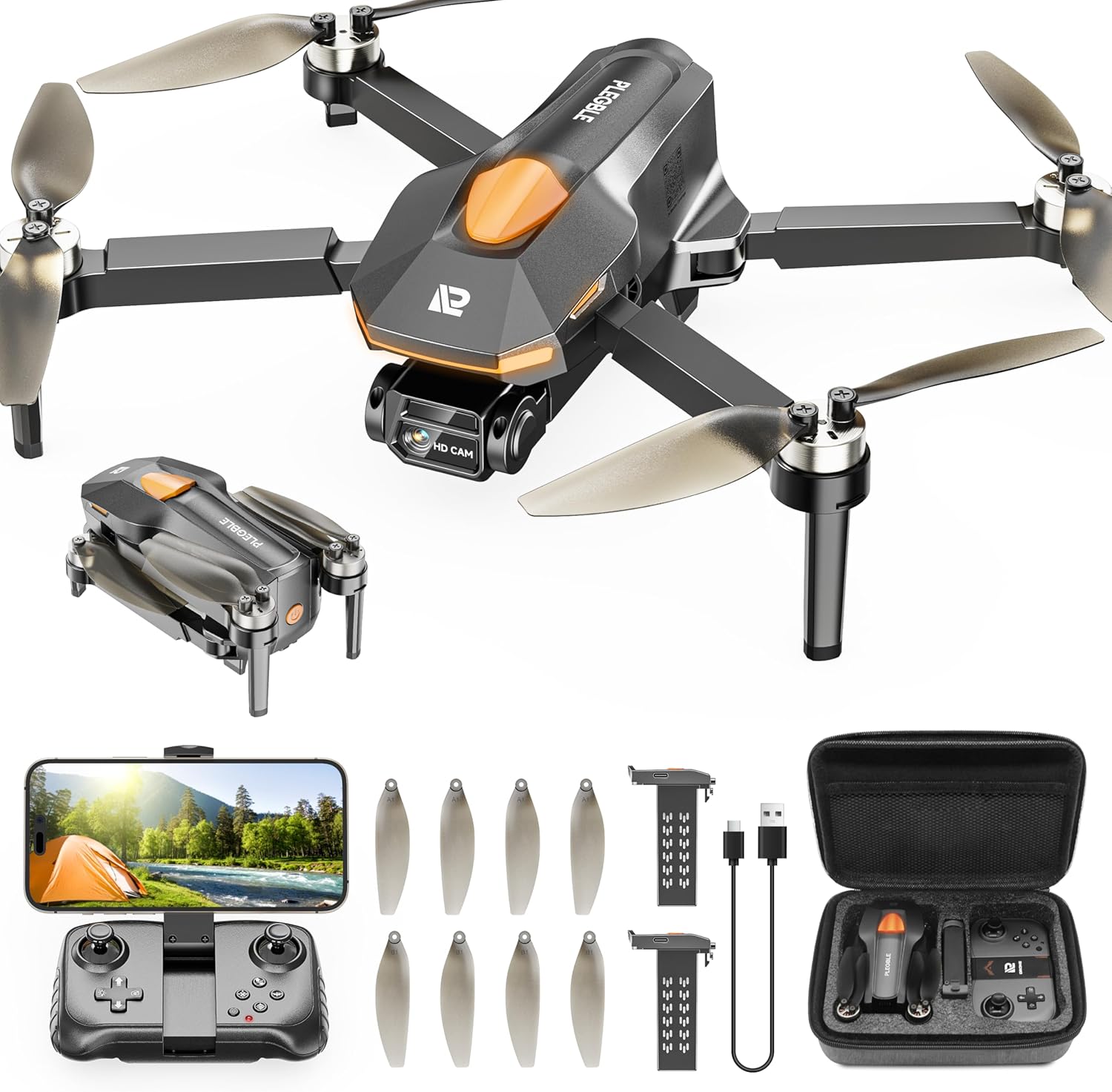Drone with Camera for Adults, Special Brushless Mo...