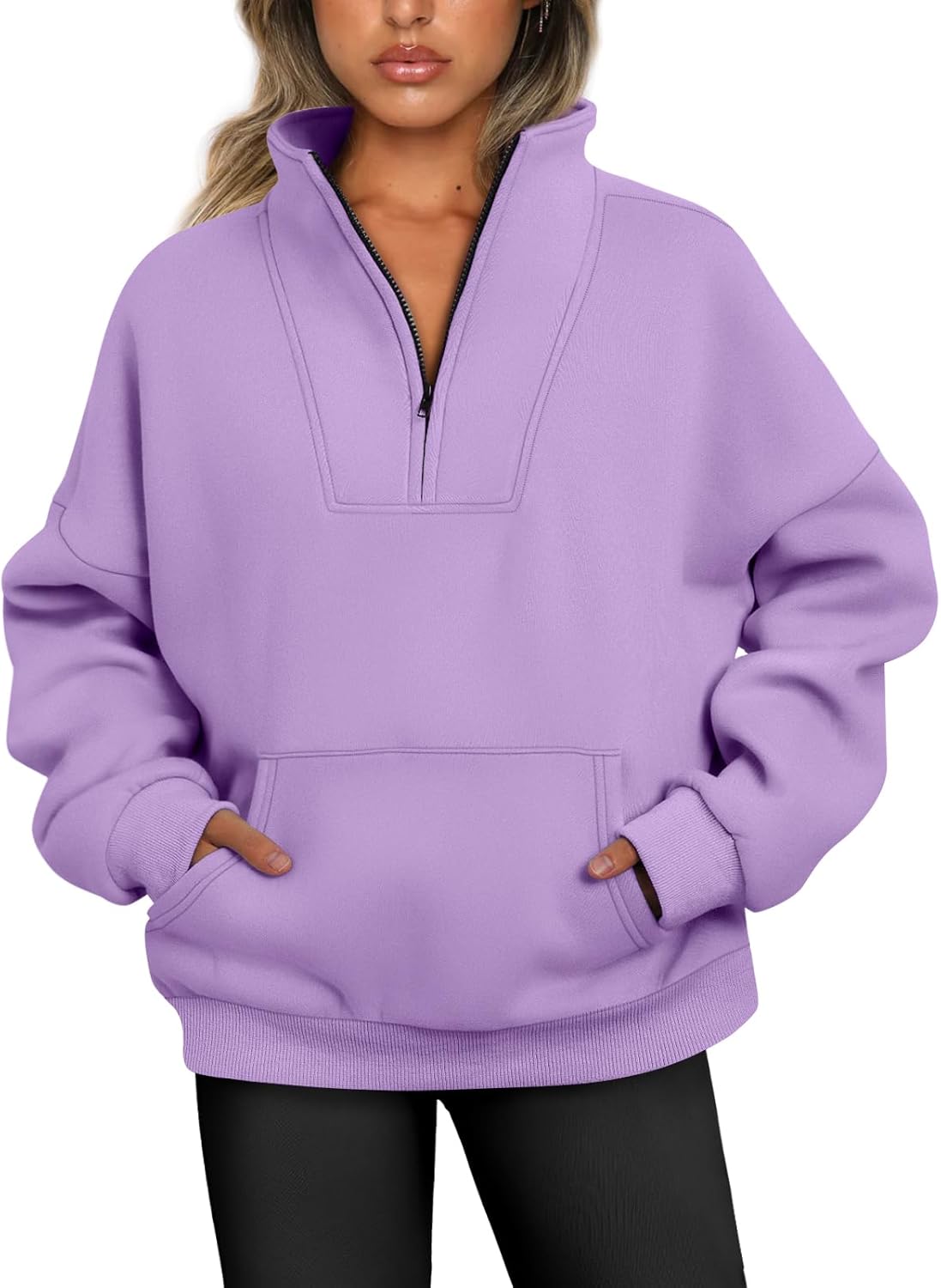 Trendy Queen Sweatshirts, Special Half Zip Pullover, Unique Quarter Zip Oversize...