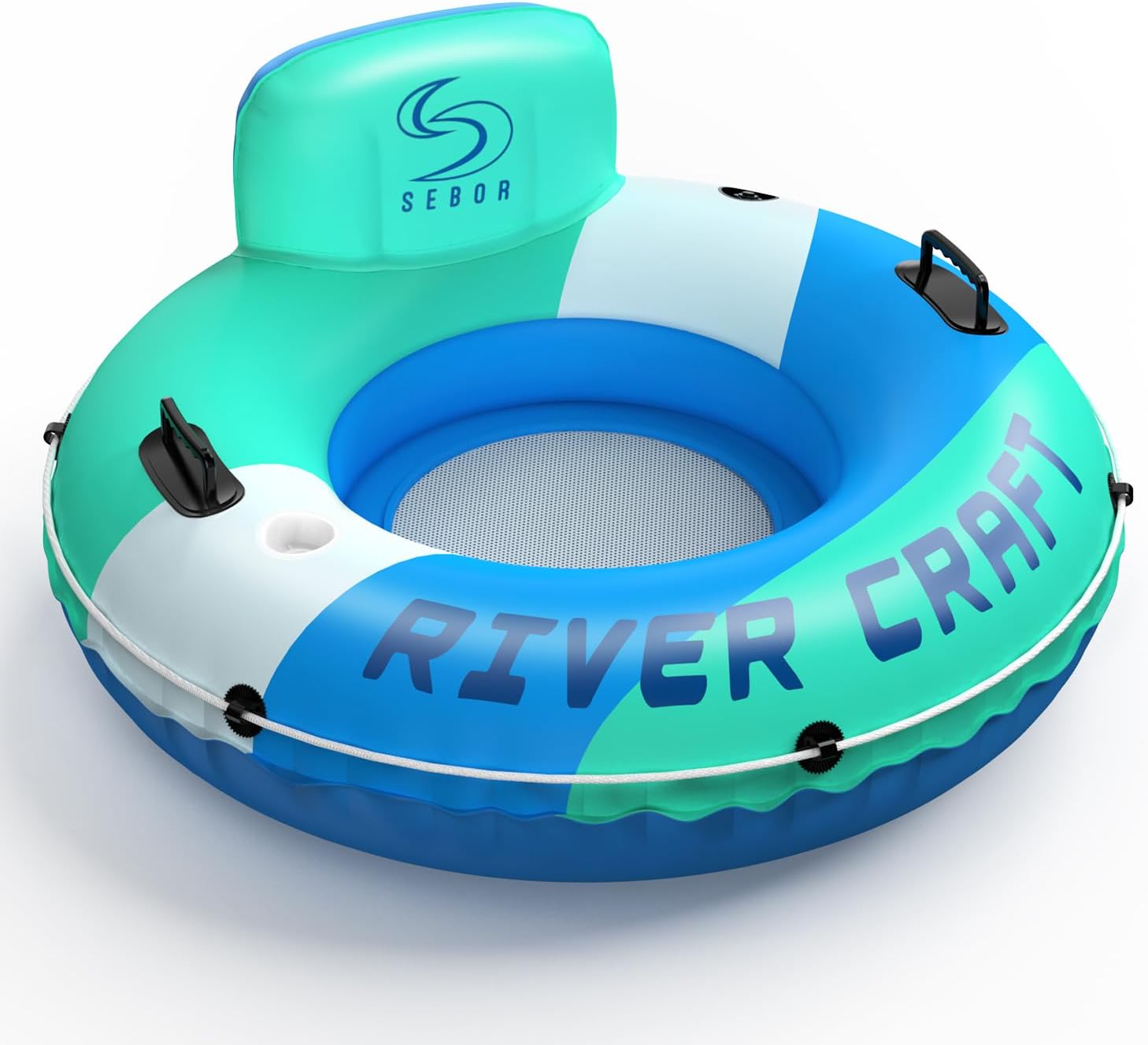 River Tube, Special Inflatable Floating Tube, High-Quality River Tube with Backr...