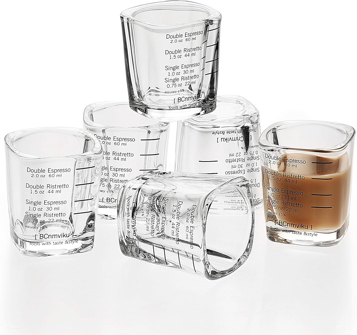 Espresso Shot Glass Liquid Heavy Sturdy Glass Shot...