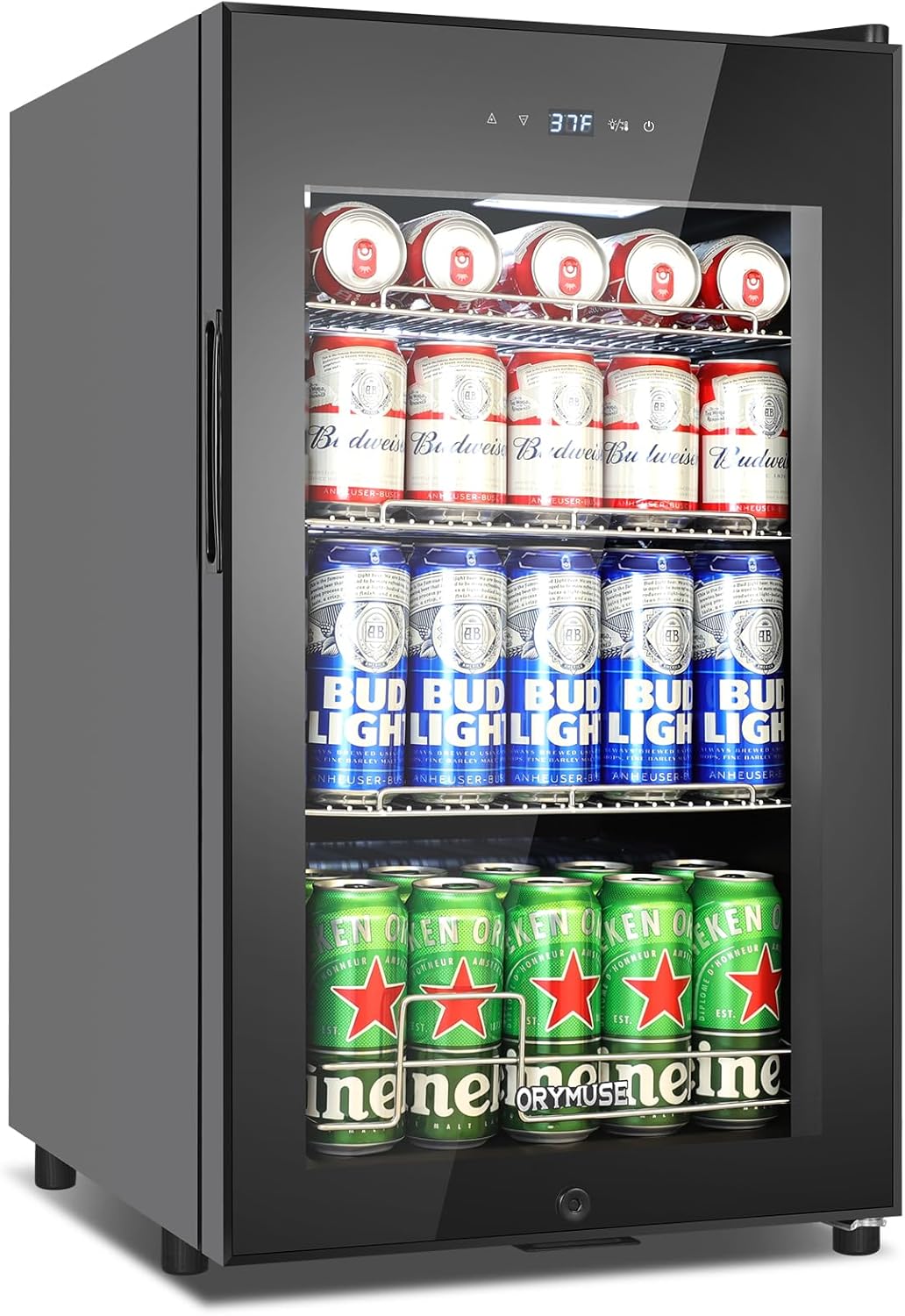 Mini 17 Inch Beverage Cooler Refrigerator, Special Beverage Fridge Freestanding...