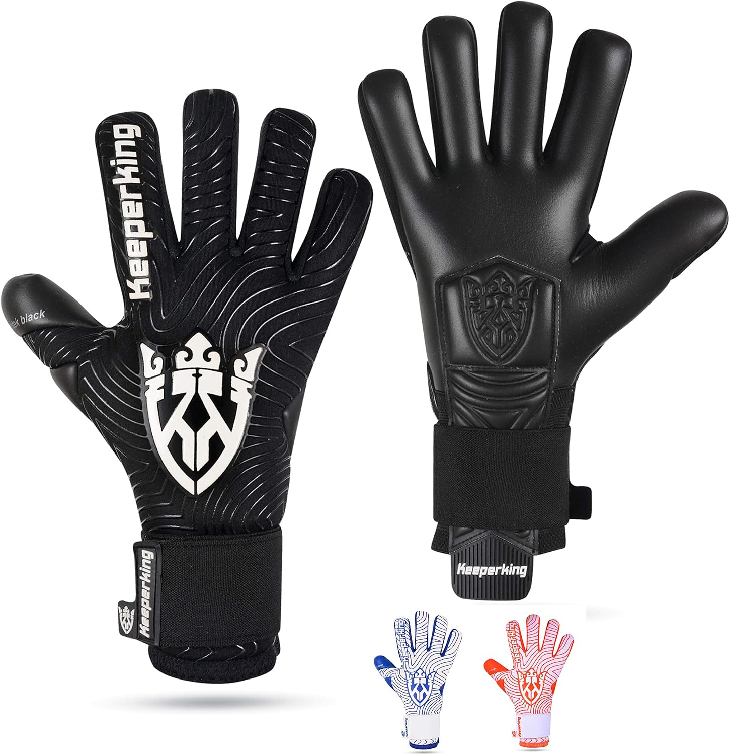 Keeperking Professional Soccer Goalie Gloves, Special Goalkeeper Gloves for Kids...