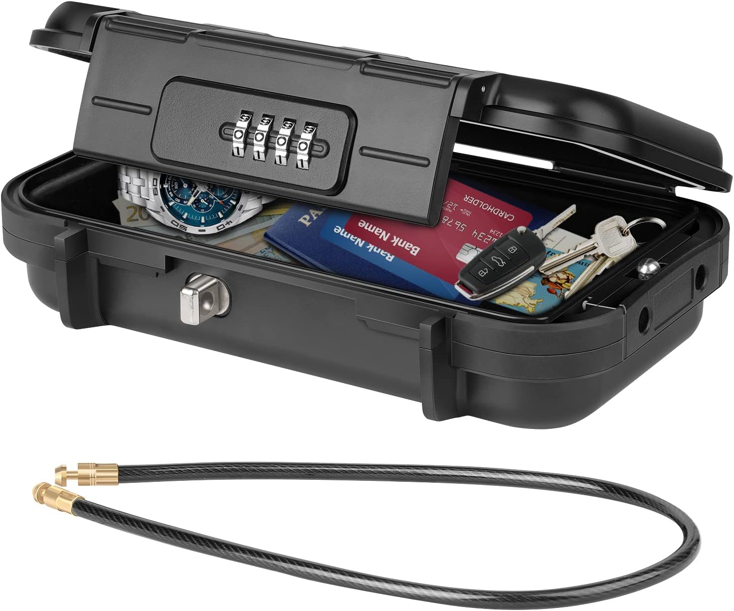 WACCET Portable Safe Box, Special Code Security Case, High-Quality Combination L...