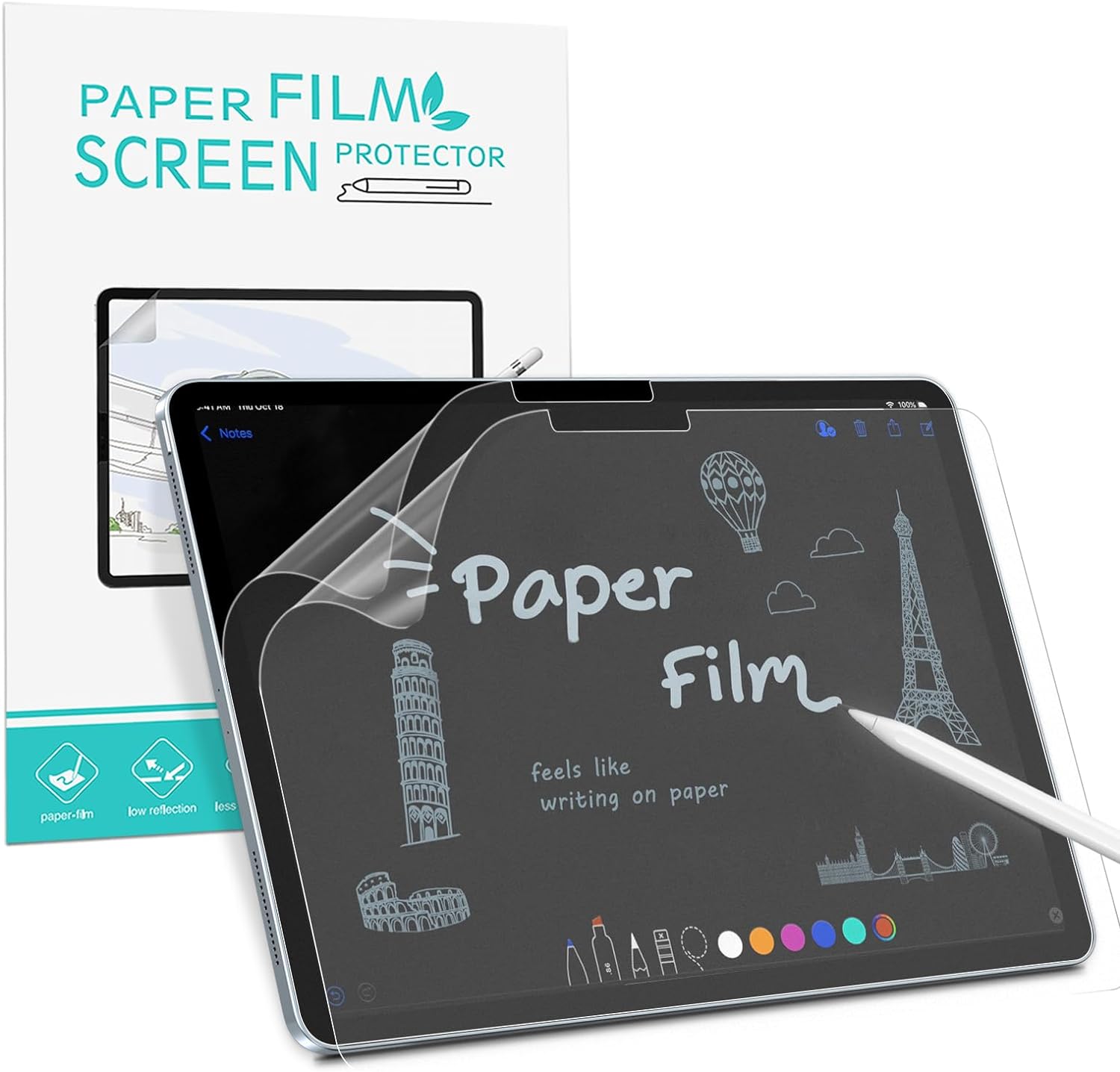 PYS (2 Pack Like Paper Screen Protector for iPad Pro 11" M4 2024 Anti Glare Anti...