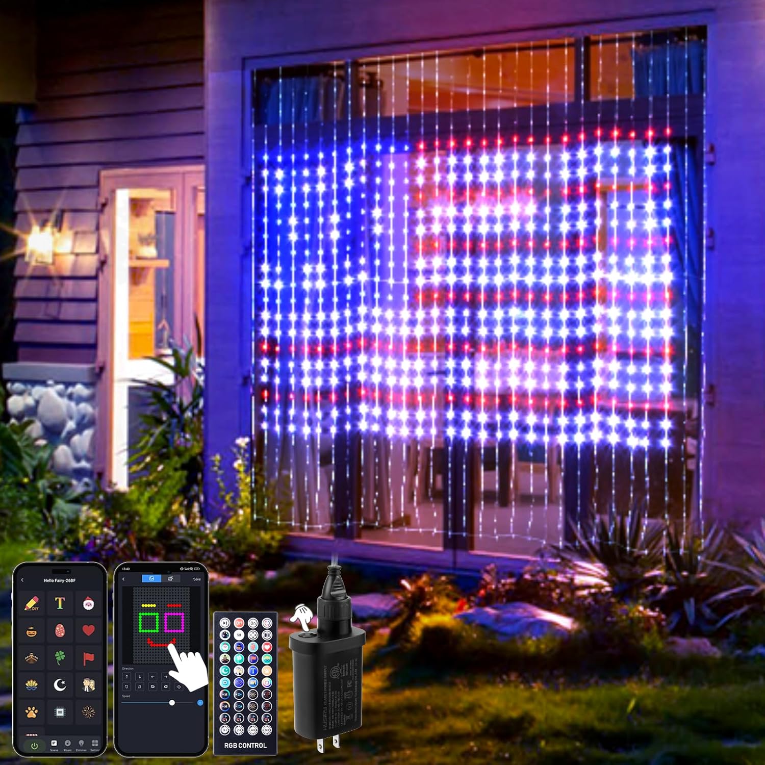 Smart LED Curtain Lights, Special Lights with 16 Million Colors Changing, Innova...