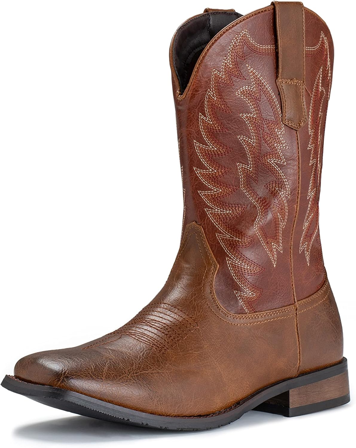 IUV Cowboy Boots for Men, Special Western Boot with Durable Classic Embroidered...