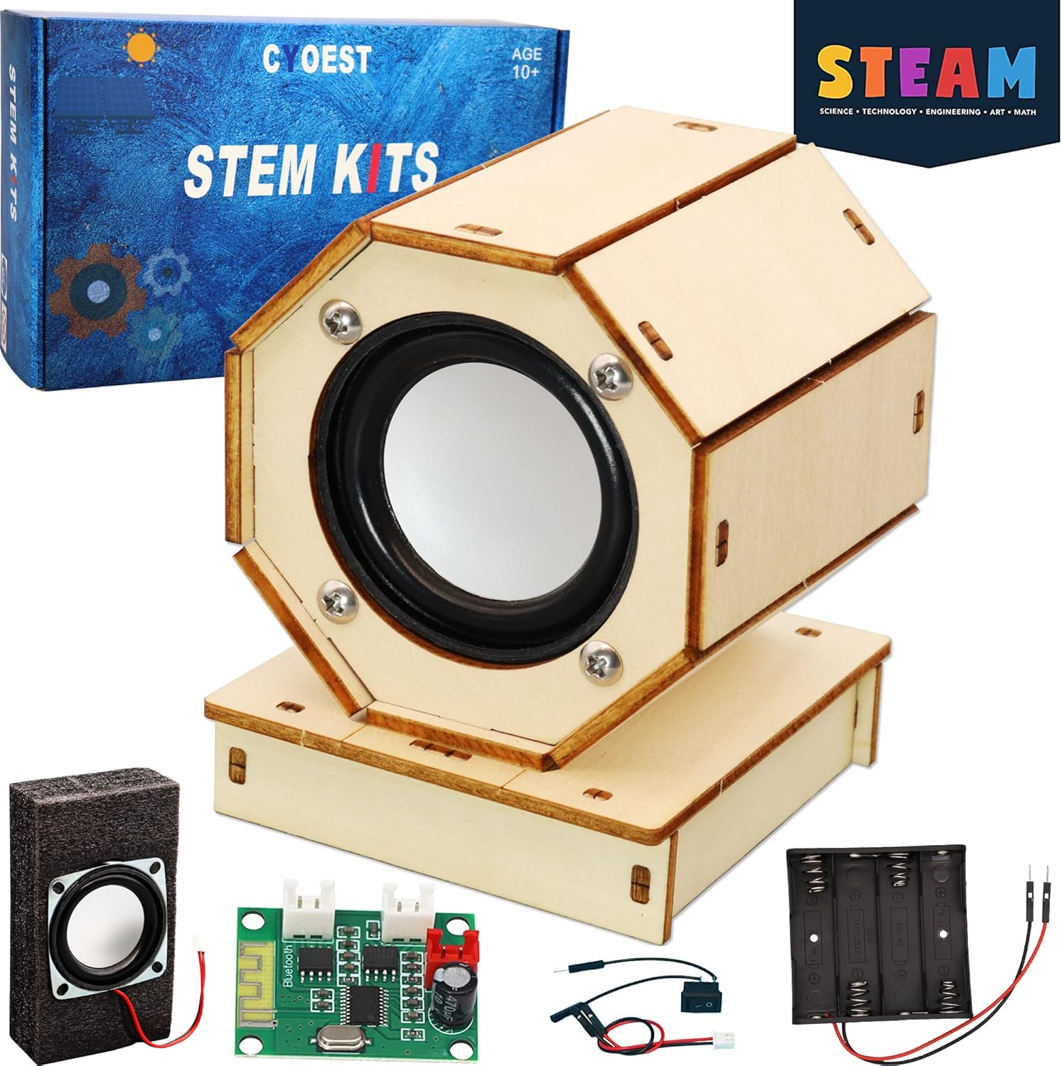 STEM Projects for Kids & Adults Build Your Own Bluetooth Speaker - Science Exper...