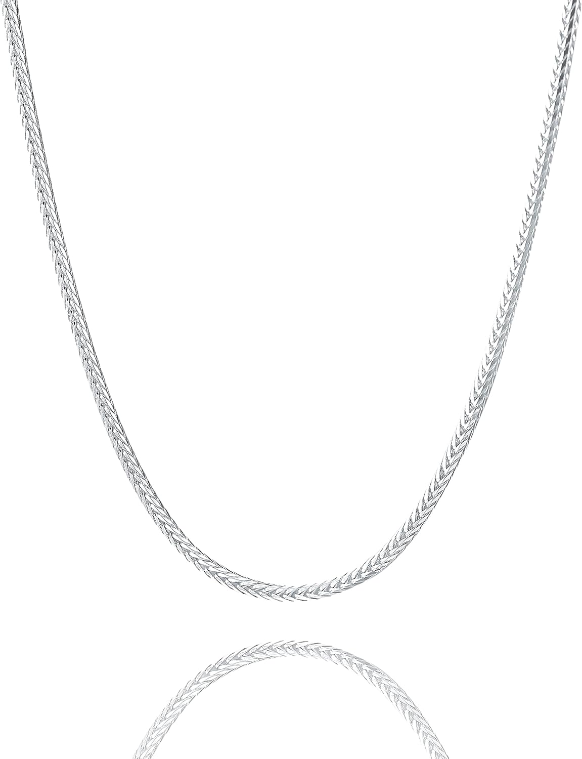 Waitsoul 925 Sterling Silver Rope Chain, Unique Silver Chain Lobster Clasp for M...