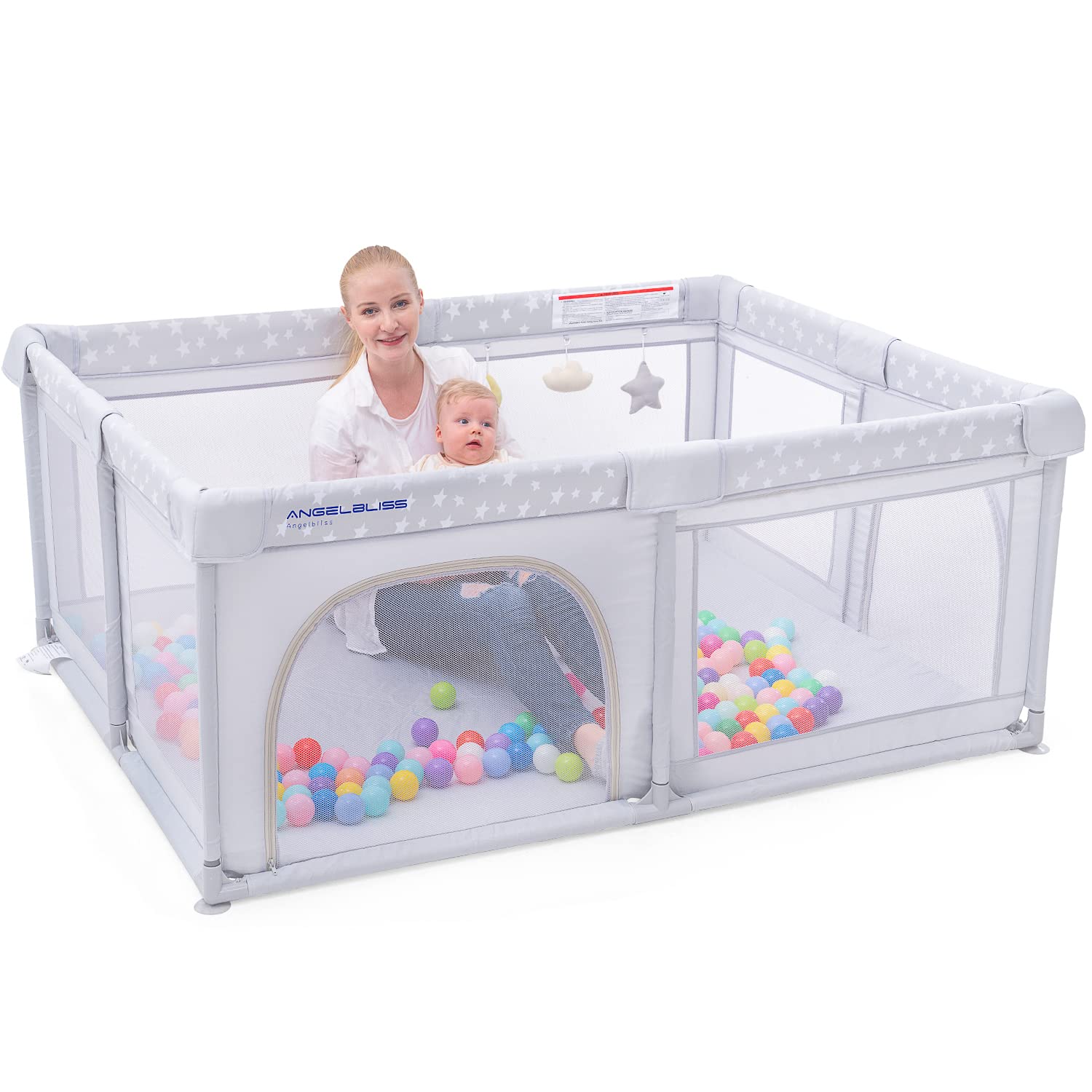 ANGELBLISS Baby Playpen, Special Large Baby Playard, Innovative Play Pens for Ba...