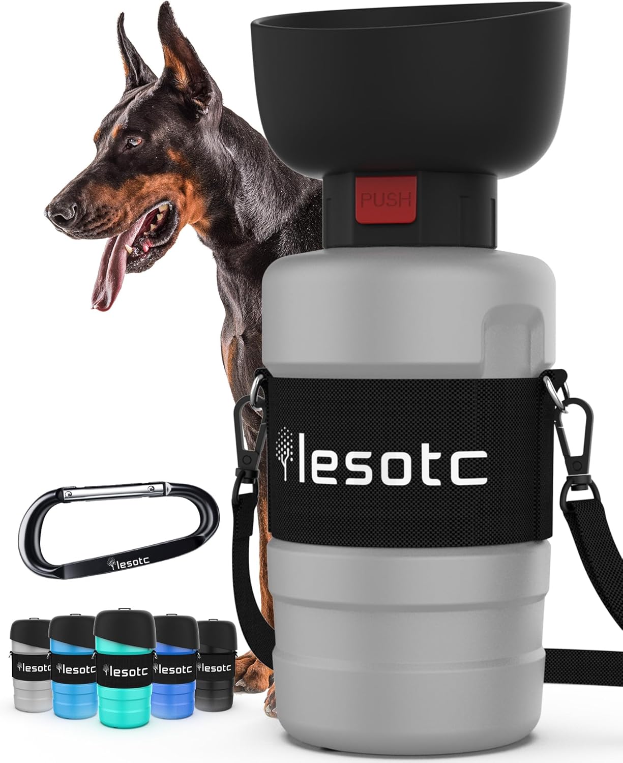 lesotc Dog Water Bottle, Special Portable Dog Water Dispenser, Innovative Leak P...