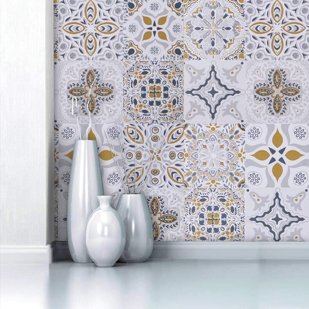 Timeet Self Adhesive Wallpaper, Special Glossy Tile Effect Sticky Back, High-Qua...