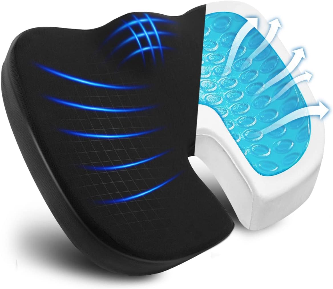 Maxesla Seat Cushion, Special Foam Coccyx Cushion for Sciatica Relief, Innovativ...