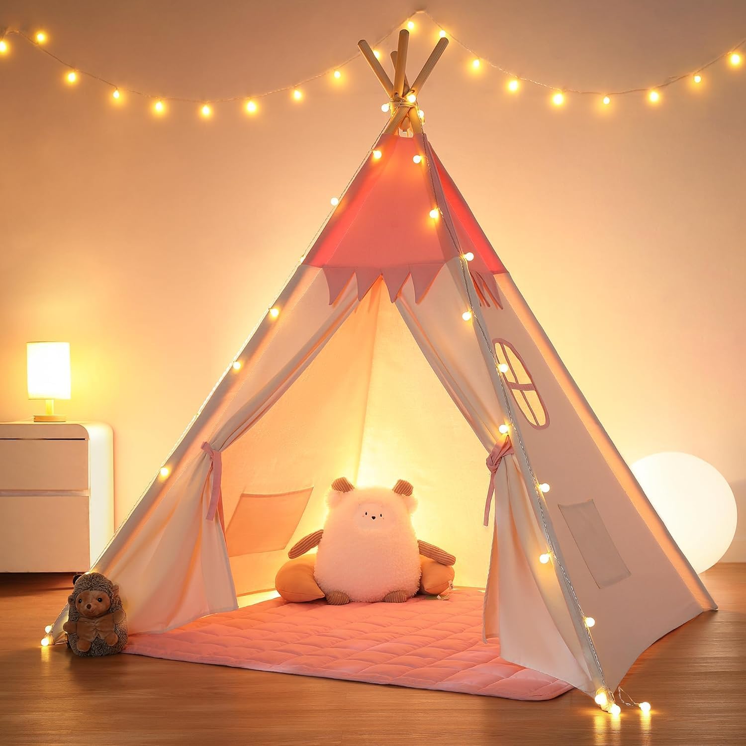 besrey Toddler Tipi Tent, Special Teepee Tent for Kids, Innovative Kids Teepee w...