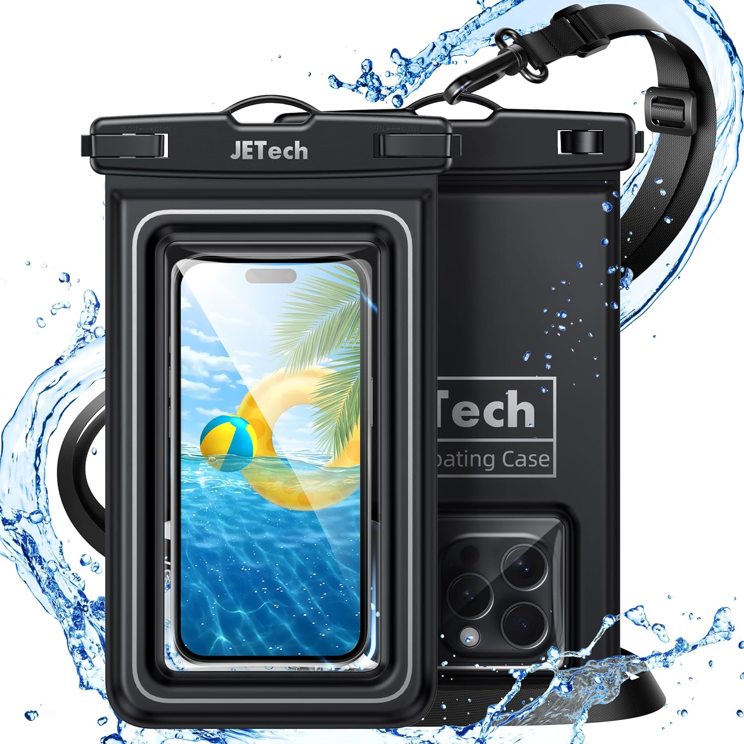 JETech Waterproof Phone Pouch, Special Water Proof Case for iPhone 15/14/13/12 P...