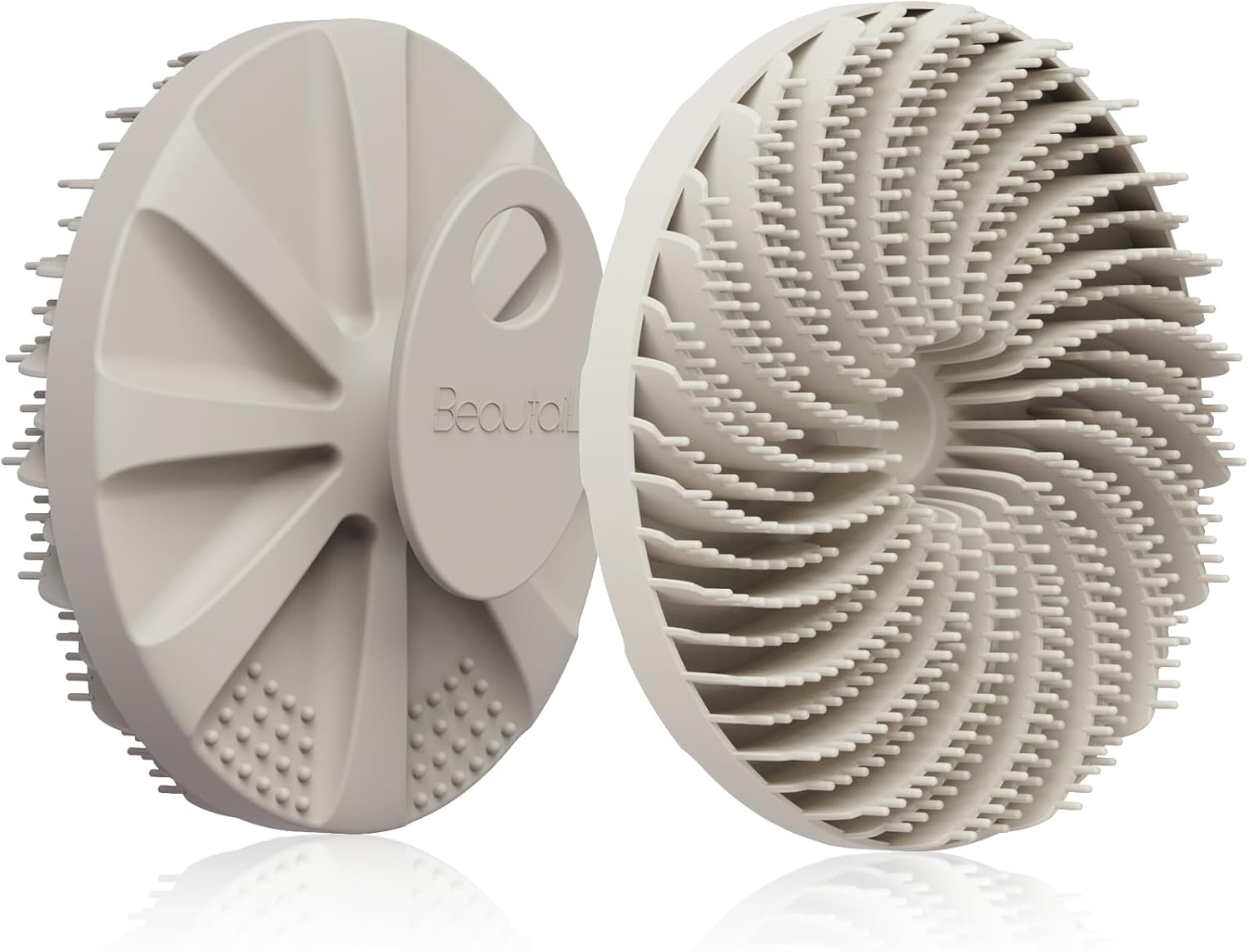 BEAUTAIL Silicone Body Scrubber, Special Shower Bath Brush with Gentle Exfoliati...