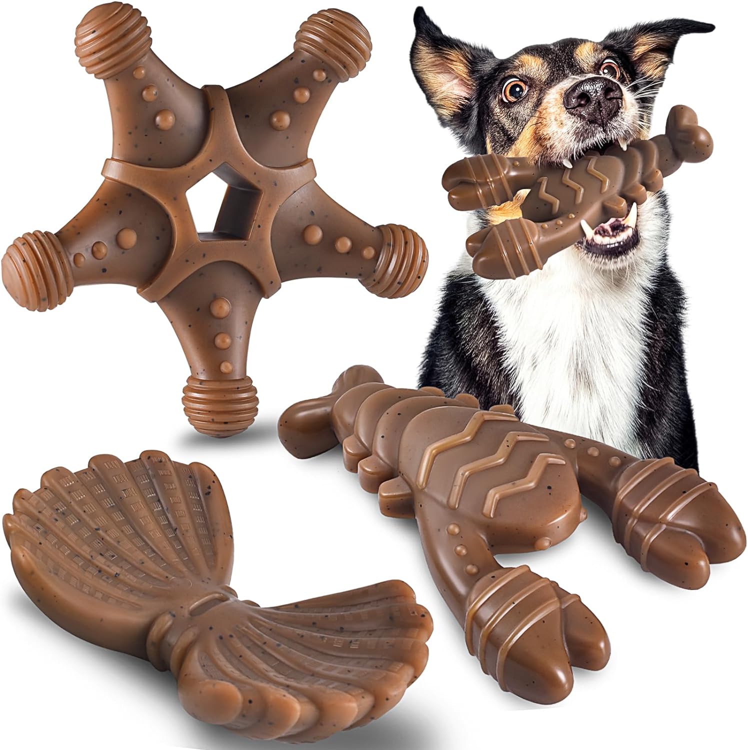 LUKITO Dog Toys, Special Indestructible Dog Toys, Innovative Dog Toys for Dog Bi...