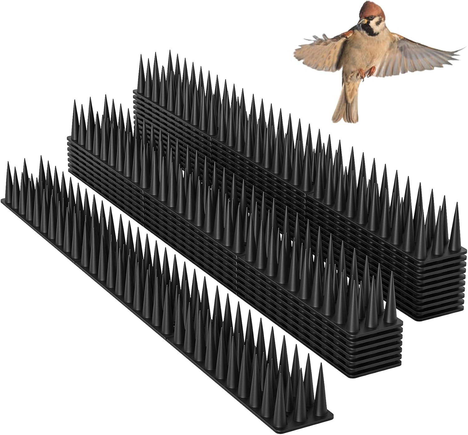 4.02M Fence Wall Spikes, Special Plastic Prikkastrip 12pcs Anti Climb Spikes for...