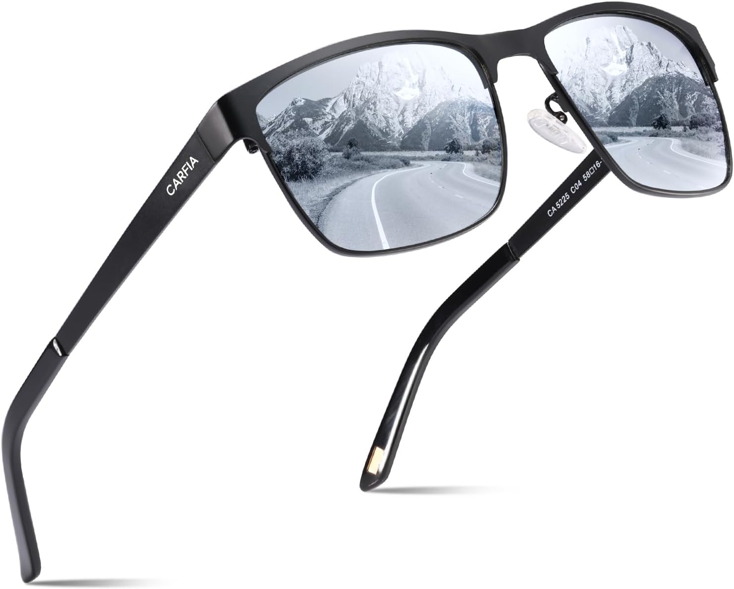 CARFIA UV Protection Mens Sunglasses Polarised Mirrored Glasses for Driving Hiki...