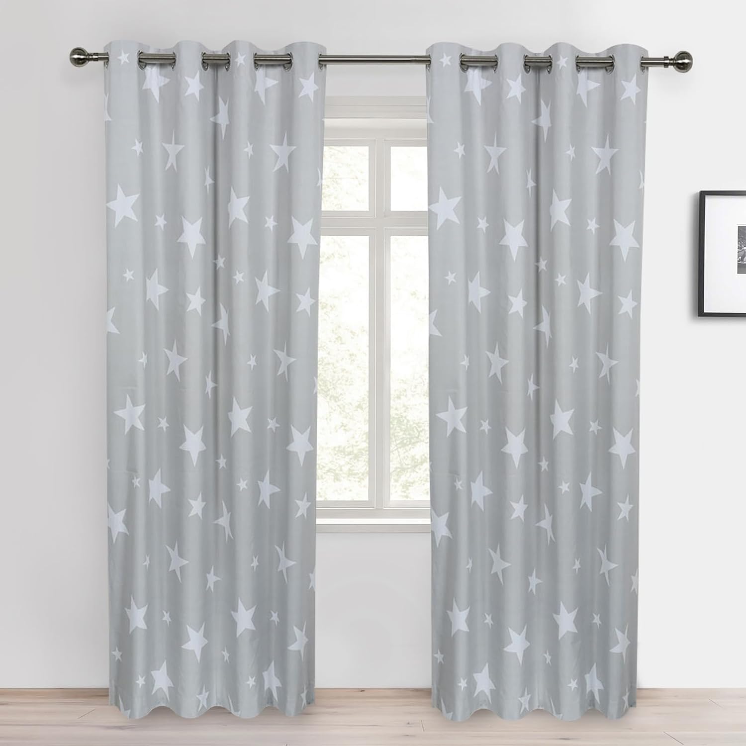 SHERWOOD Star Curtains, Unique Blackout Curtains for Kids Bedroom & Living Room,...