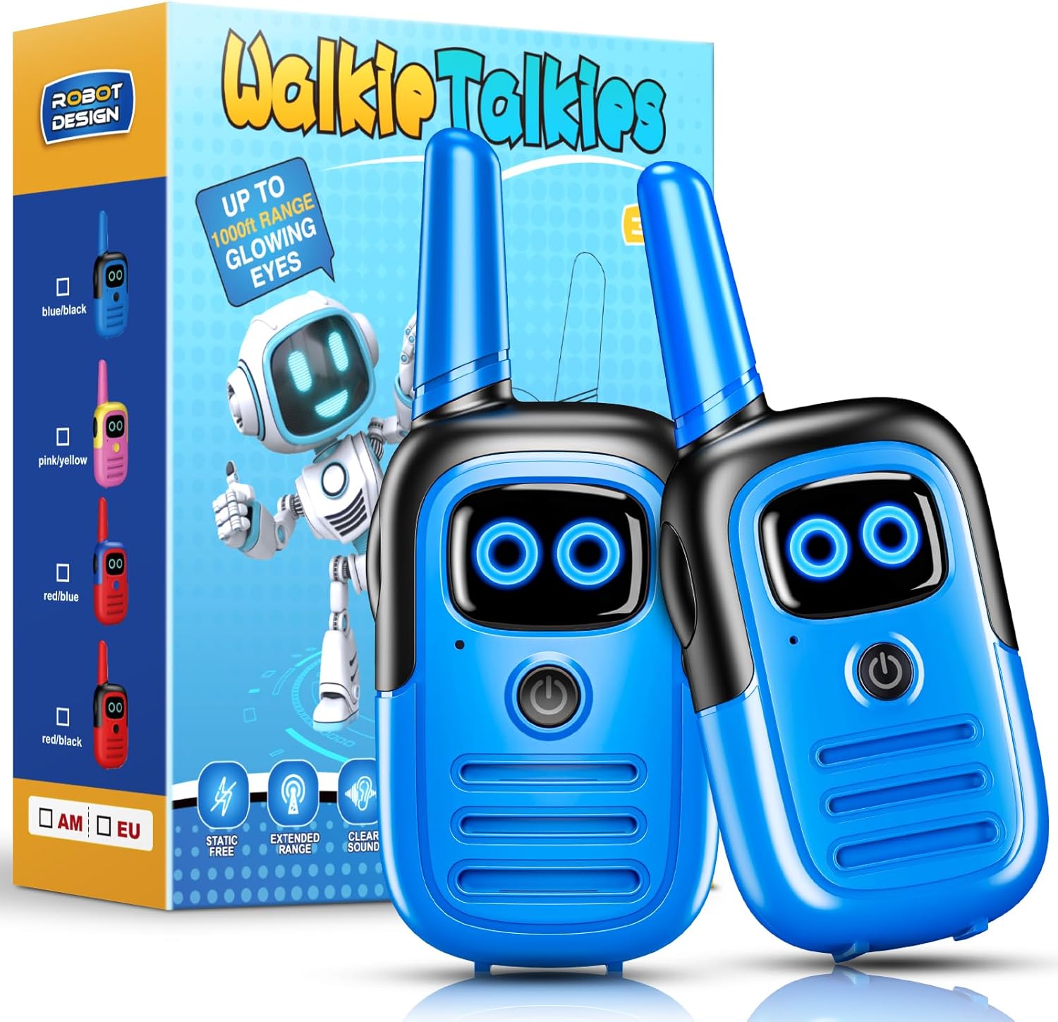 Grriopi Walkie Talkies, Boy Toys for 4 5 6 Year Old Boy Girl Gift for 3-12 Year...