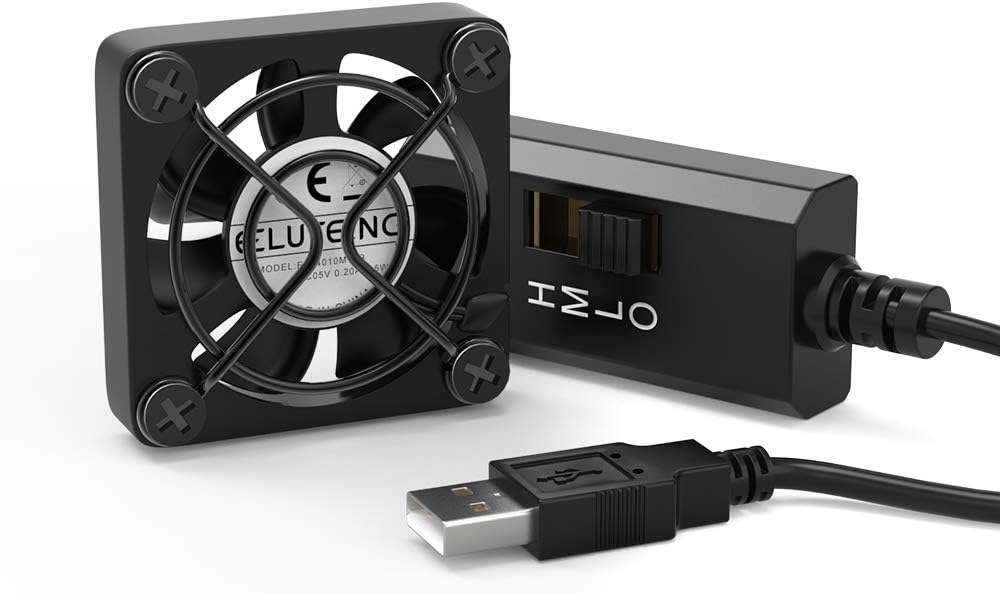 ELUTENG Mini 40mm USB Fan, Special Desk PC Fans with 3 Adjustable Speeds, Innova...
