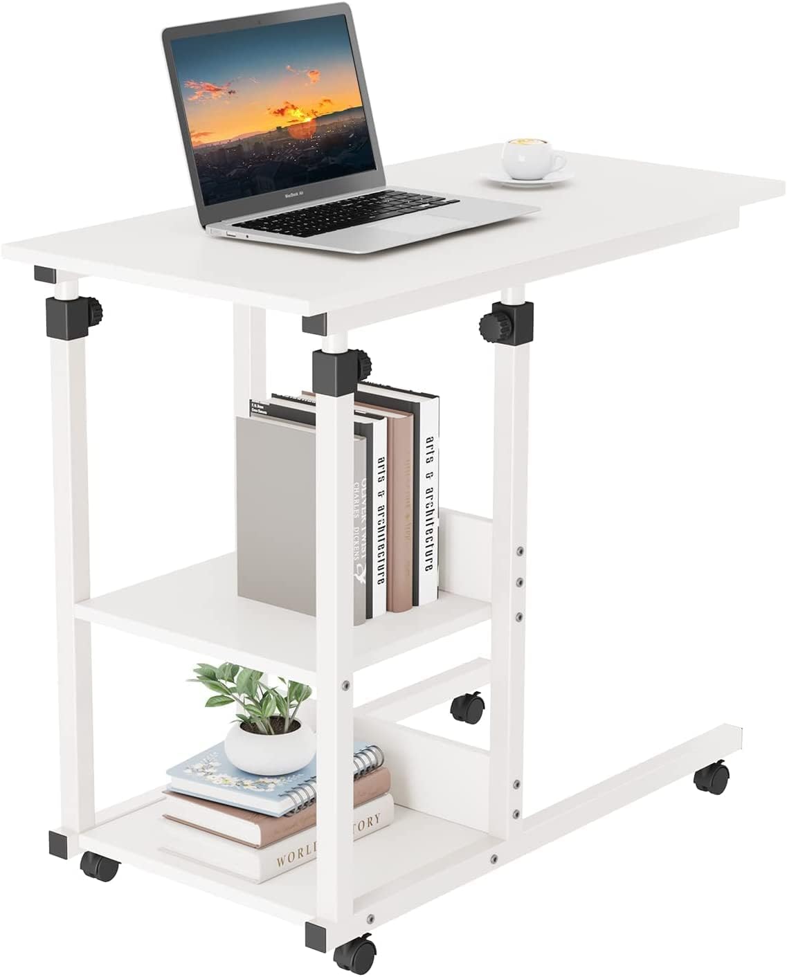 Dripex C Shaped Side Table, Special Sofa Couch Bed End Table, High-Quality Heigh...