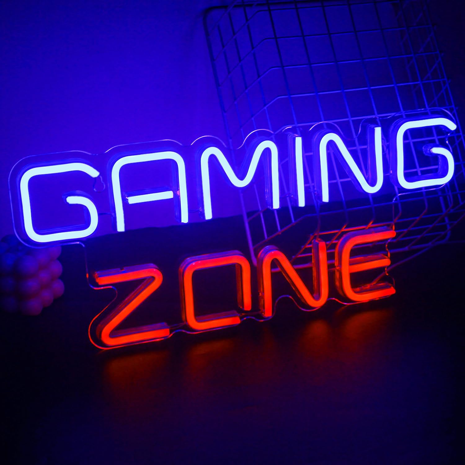 SIGNSHIP Gaming Sign, Unique Gaming Zone Neon Sign, Special Red Neon Light for G...
