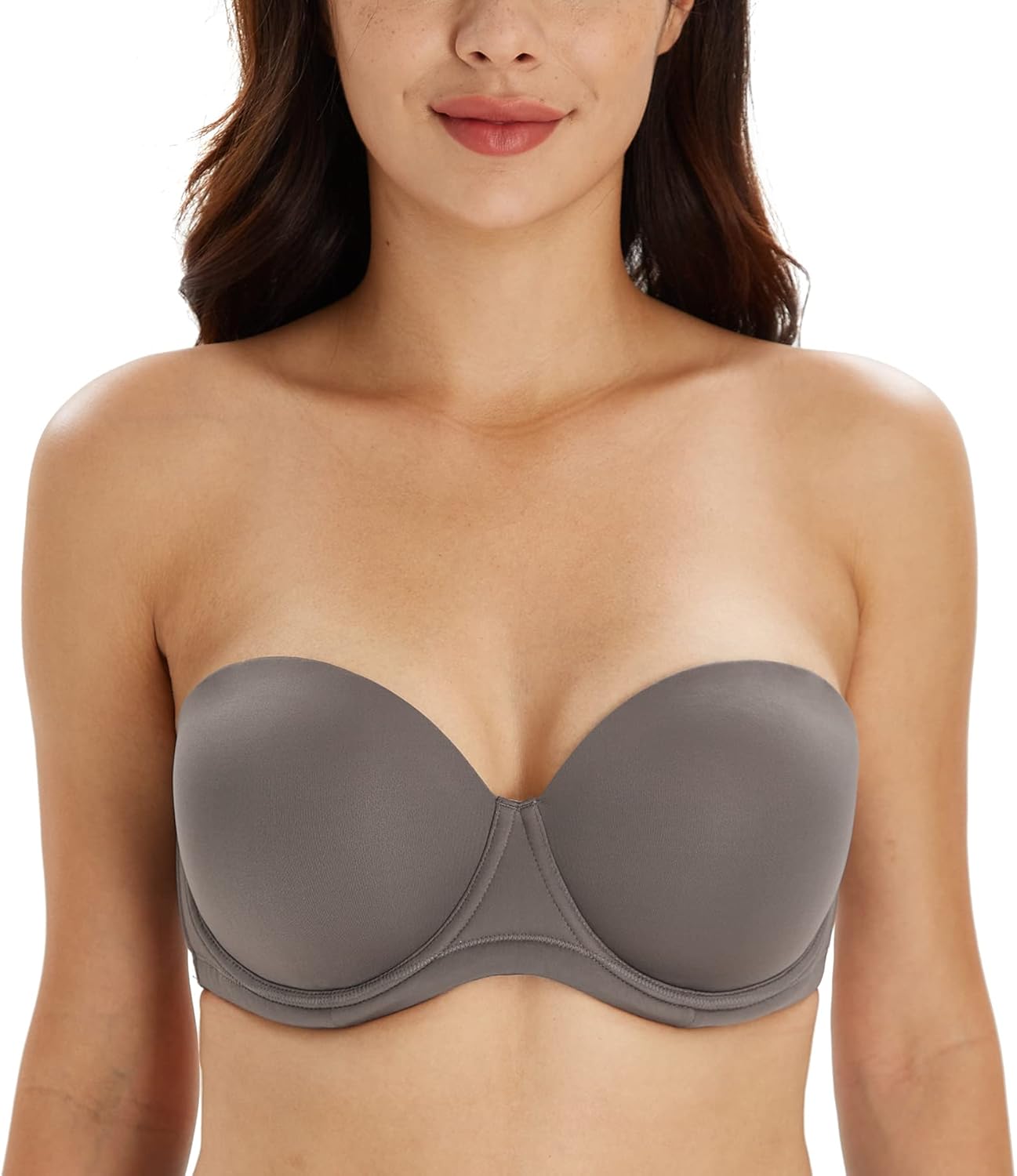 DotVol Women's Multiway Strapless Bra, Special Full Figure Underwire Contour Bra...