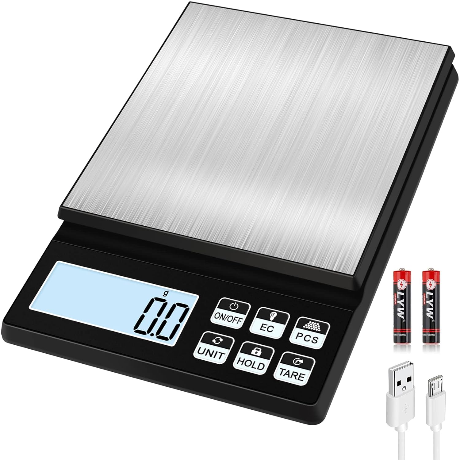 Diyife Rechargeable Kitchen Scale, Special Food Scale with [5kg/0.1g] Capacity,...